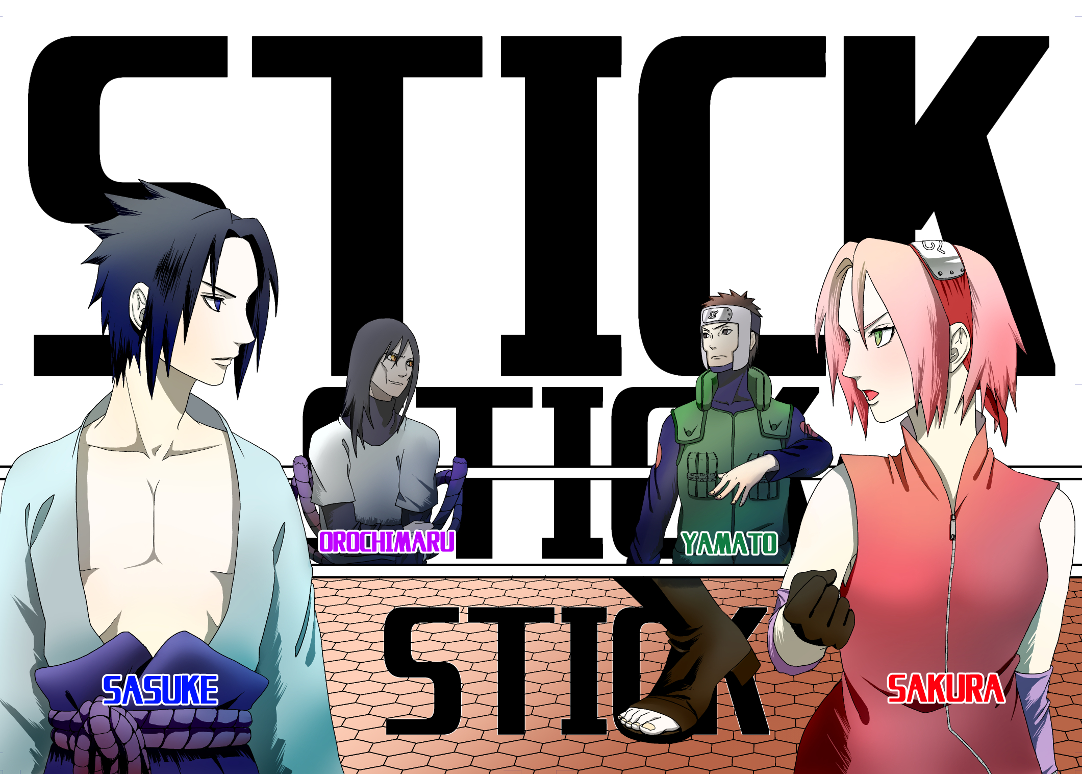 Laden Sie das Naruto, Animes, Sasuke Uchiha, Sakura Haruno, Yamato (Naruto), Orochimaru (Naruto)-Bild kostenlos auf Ihren PC-Desktop herunter