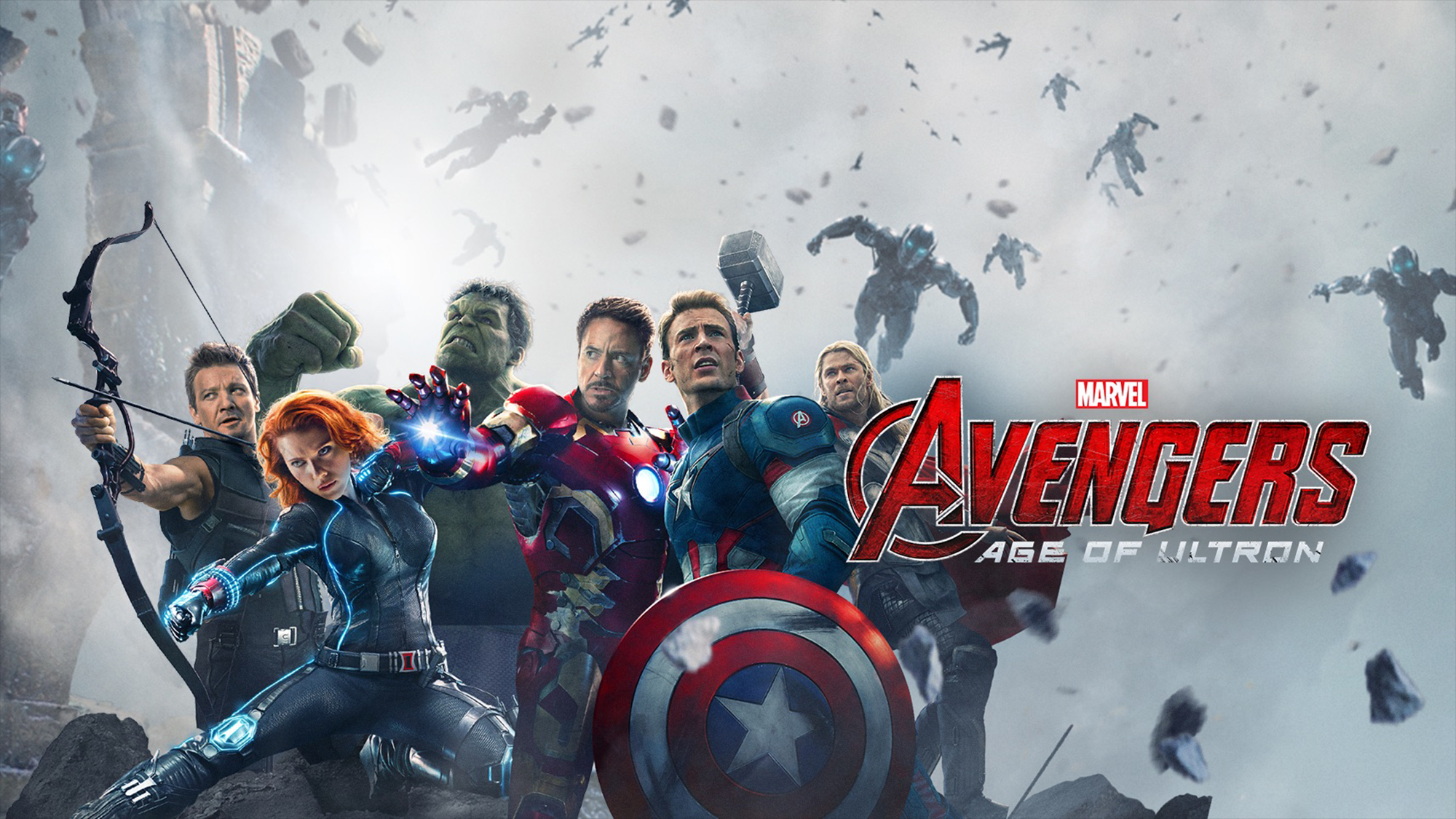 Download mobile wallpaper Hulk, Iron Man, Captain America, Movie, Tony Stark, Thor, Black Widow, Clint Barton, Hawkeye, The Avengers, Steve Rogers, Avengers: Age Of Ultron for free.