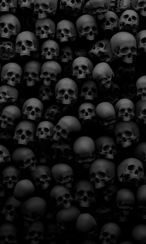 Download mobile wallpaper Dark, Skull for free.