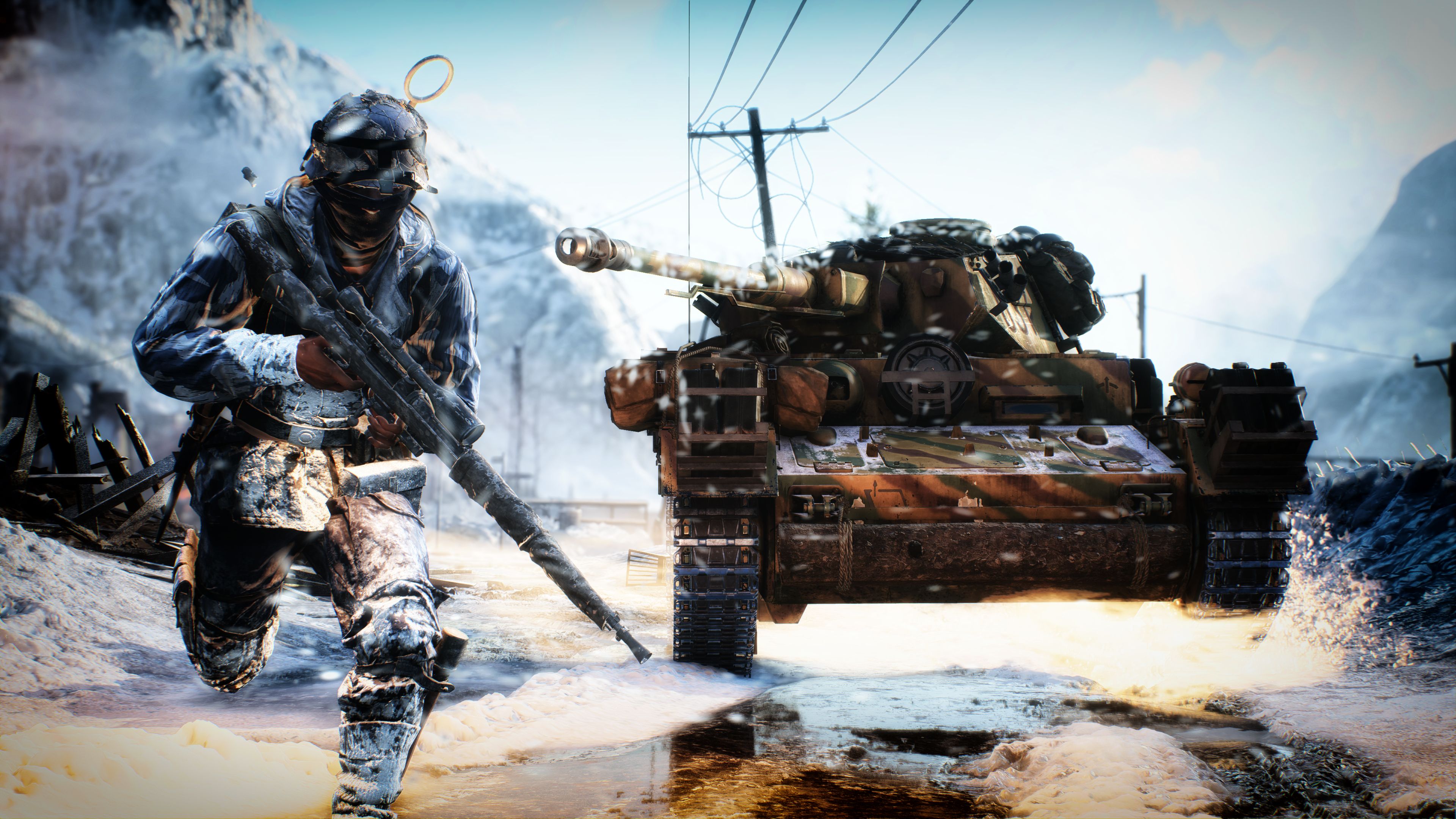 Descarga gratuita de fondo de pantalla para móvil de Campo De Batalla, Soldado, Tanque, Videojuego, Battlefield V.
