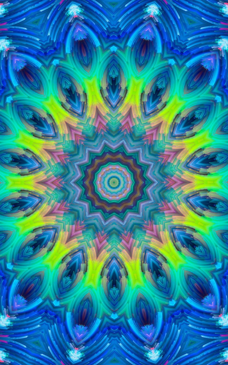 Download mobile wallpaper Abstract, Pattern, Colors, Kaleidoscope for free.