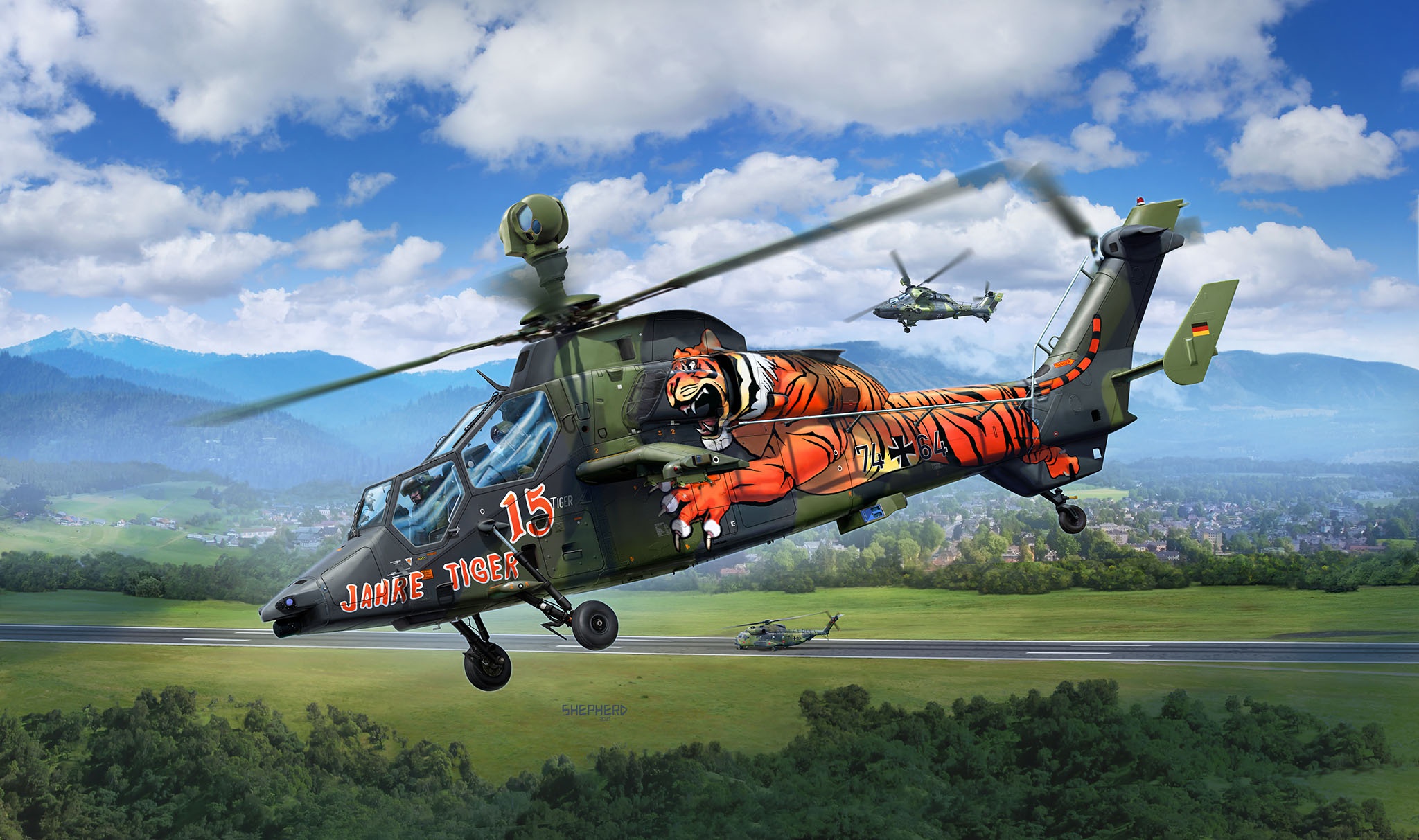 508360 скачать обои военные, еврокоптер тигр, боевой вертолет, вертолёт, военные вертолеты - заставки и картинки бесплатно