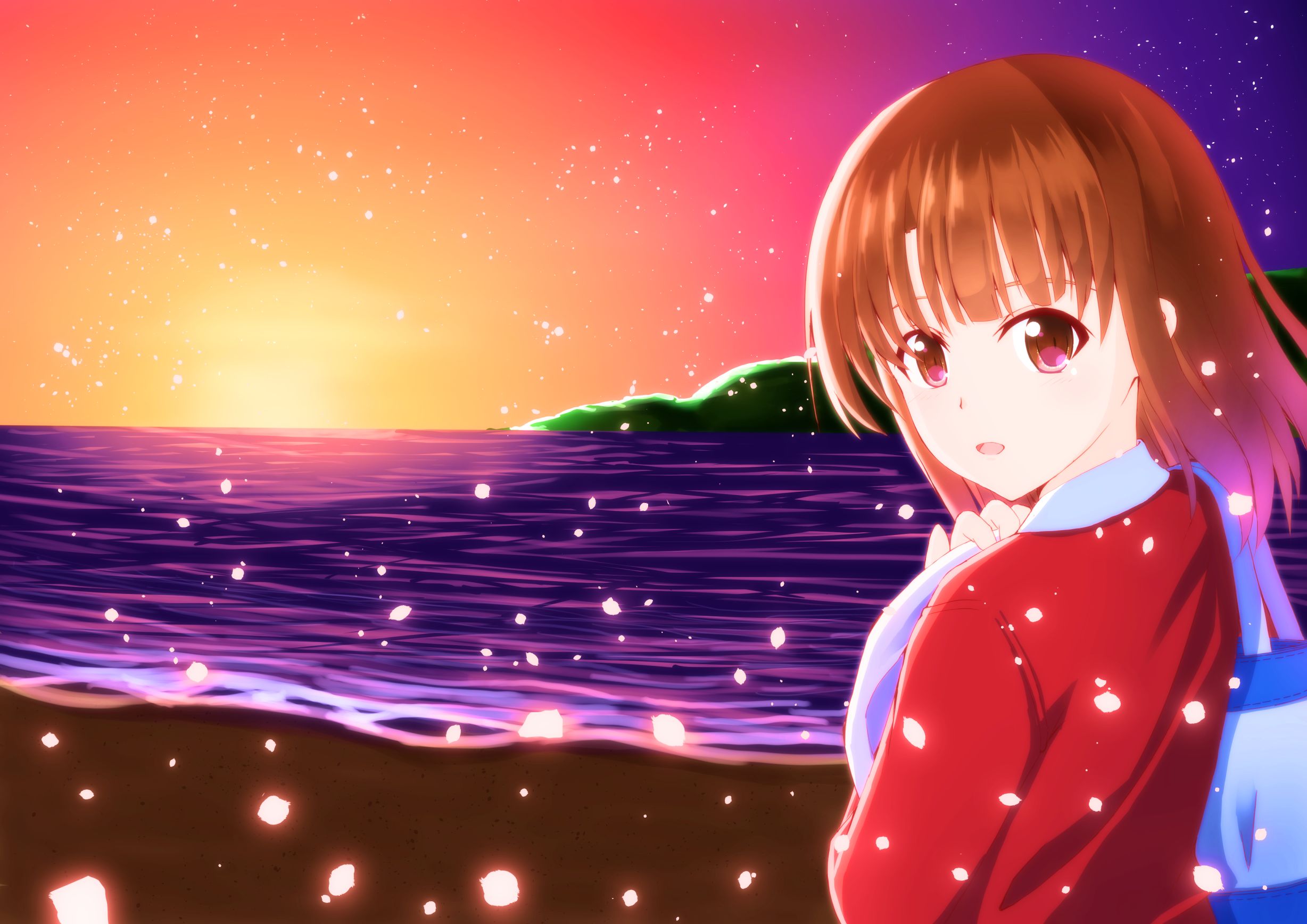 Handy-Wallpaper Sonnenuntergang, Animes, Saenai Heroine No Sodatekata, Megumi Katō kostenlos herunterladen.