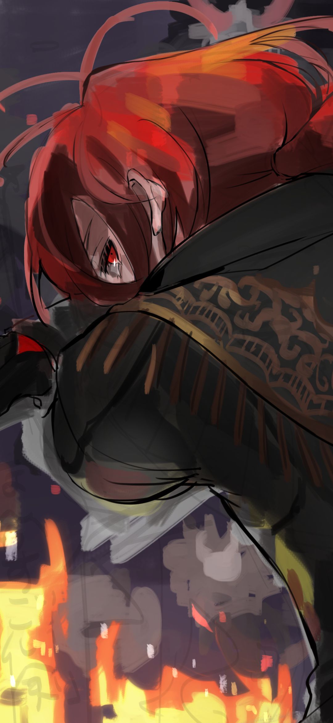 Download mobile wallpaper Red Eyes, Video Game, Red Hair, Genshin Impact, Diluc (Genshin Impact) for free.