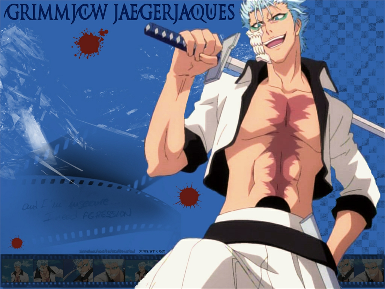 Laden Sie das Bleach, Animes, Grimmjow Jaegerjaquez-Bild kostenlos auf Ihren PC-Desktop herunter