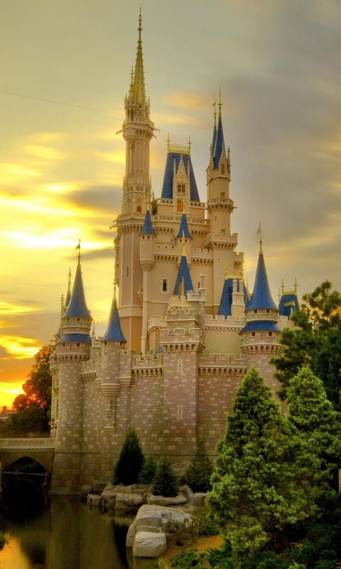 Download mobile wallpaper Disney World, Man Made, Castle for free.
