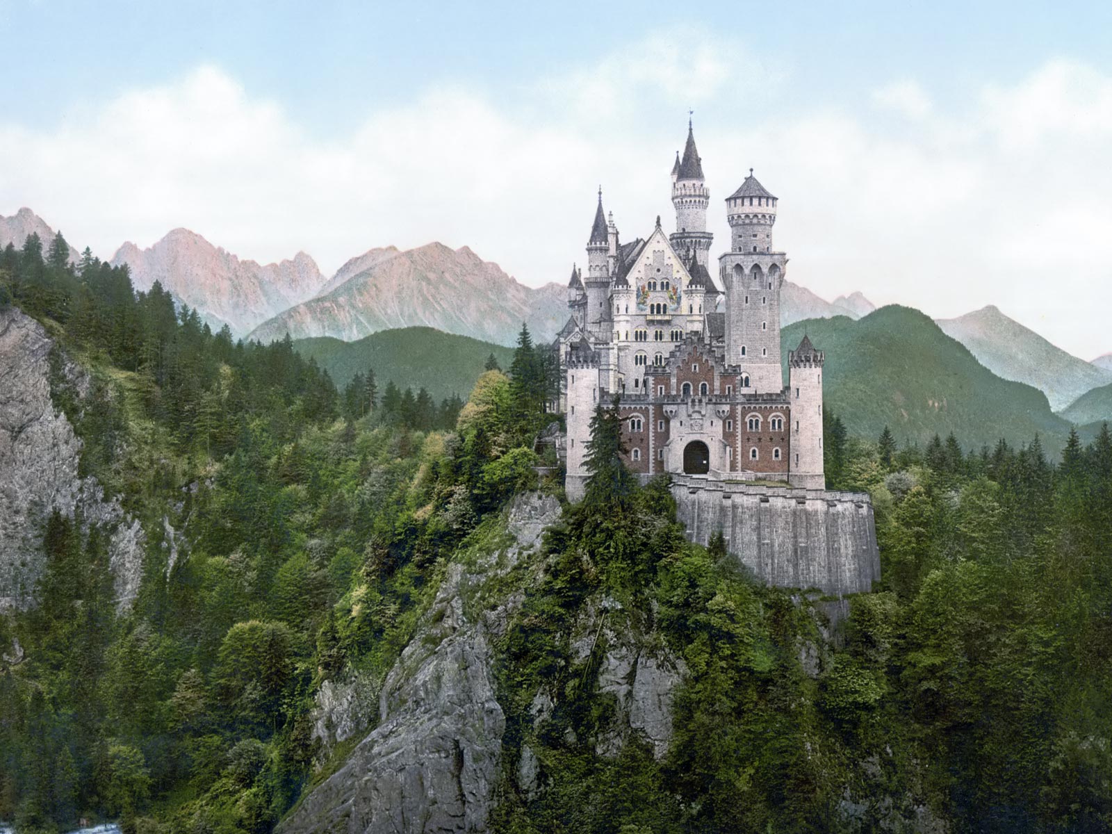1436170 télécharger l'image construction humaine, château de neuschwanstein, château - fonds d'écran et économiseurs d'écran gratuits