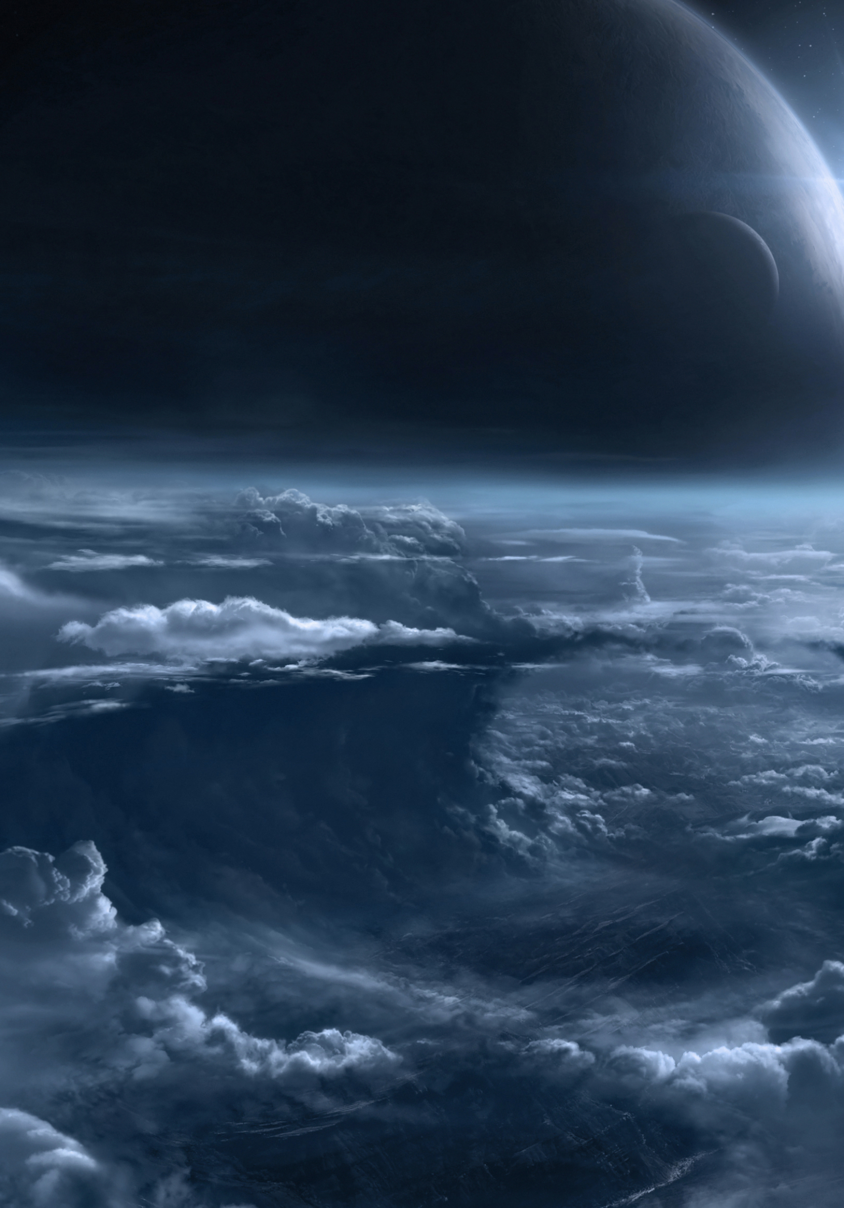 Download mobile wallpaper Space, Planet, Sci Fi, Cloud for free.