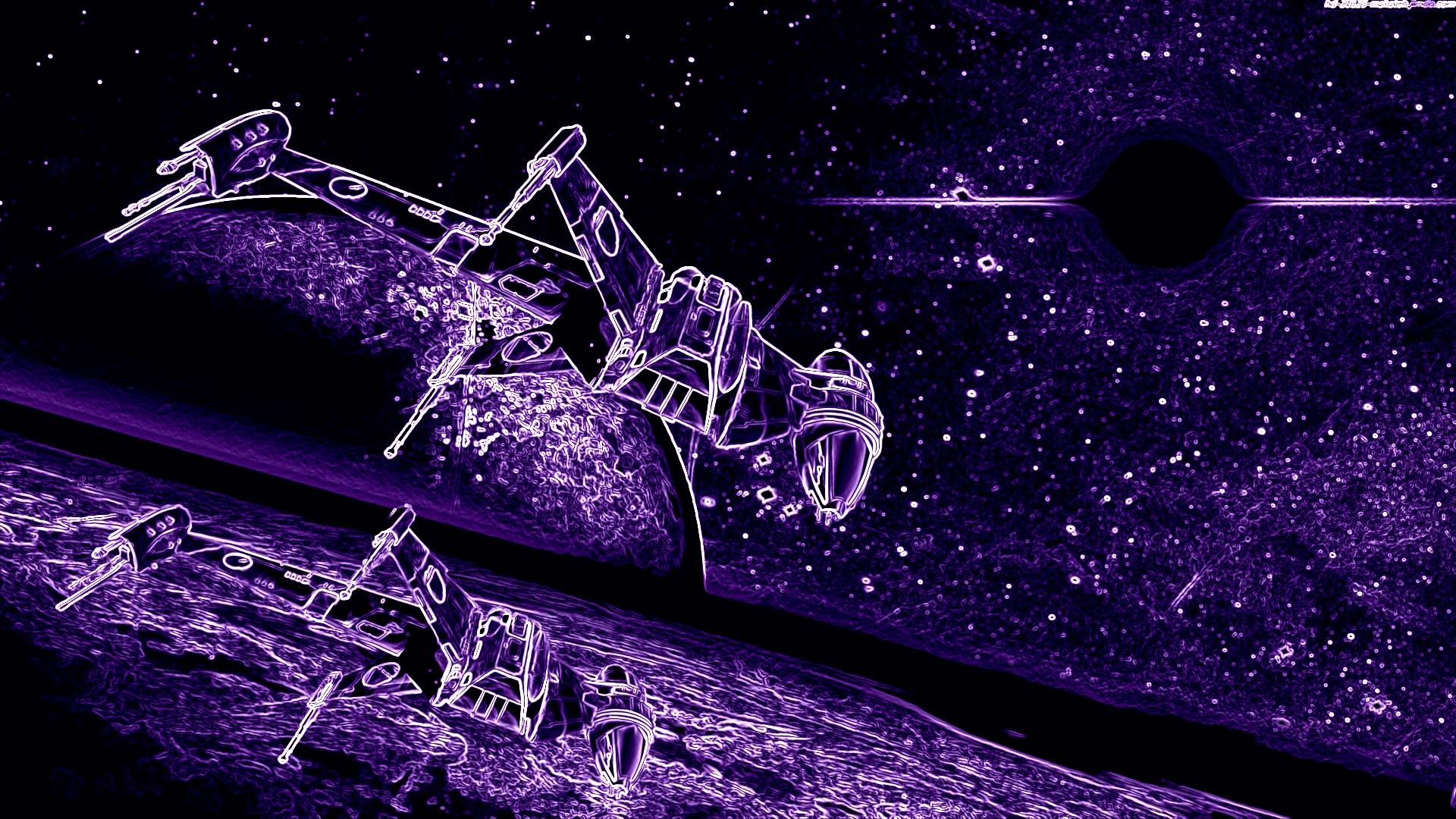 Handy-Wallpaper Abstrakt, Mond, Planet, Science Fiction, Raumschiff kostenlos herunterladen.