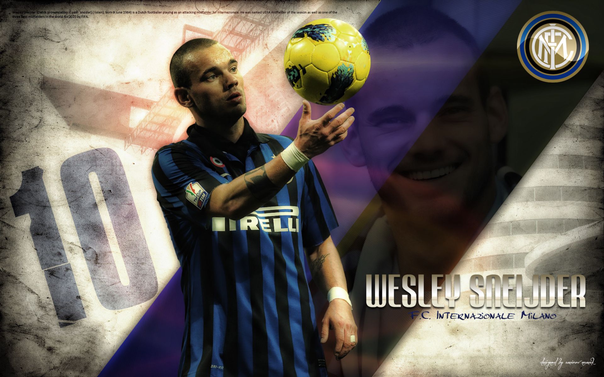 Laden Sie das Sport, Fußball, Inter Mailand, Wesley Sneijder-Bild kostenlos auf Ihren PC-Desktop herunter