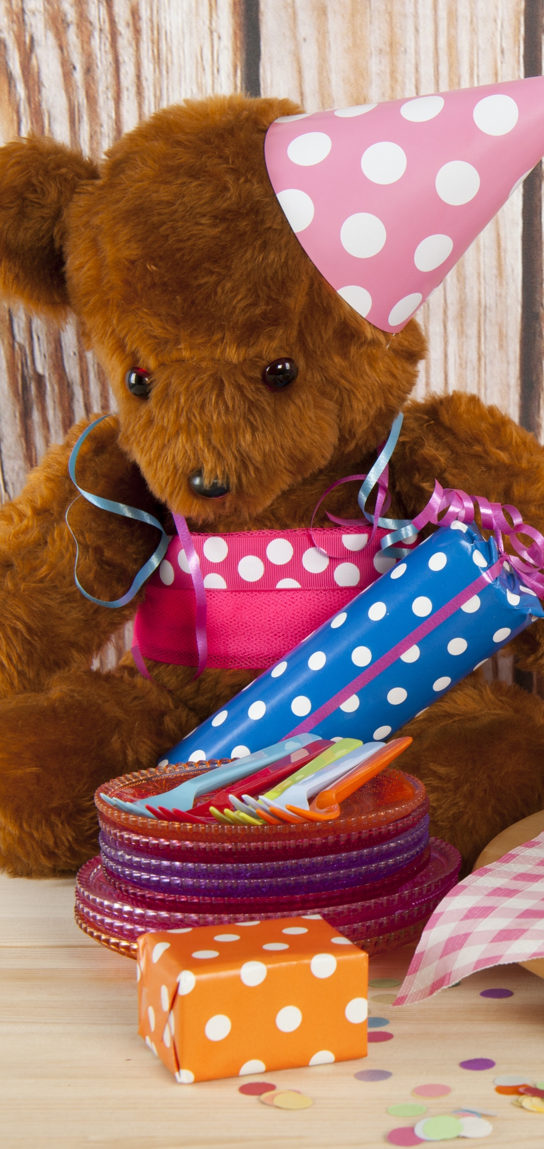 Handy-Wallpaper Feiertage, Teddybär, Geburtstag, Party, Kuscheltier, Ausgestopftes Tier kostenlos herunterladen.