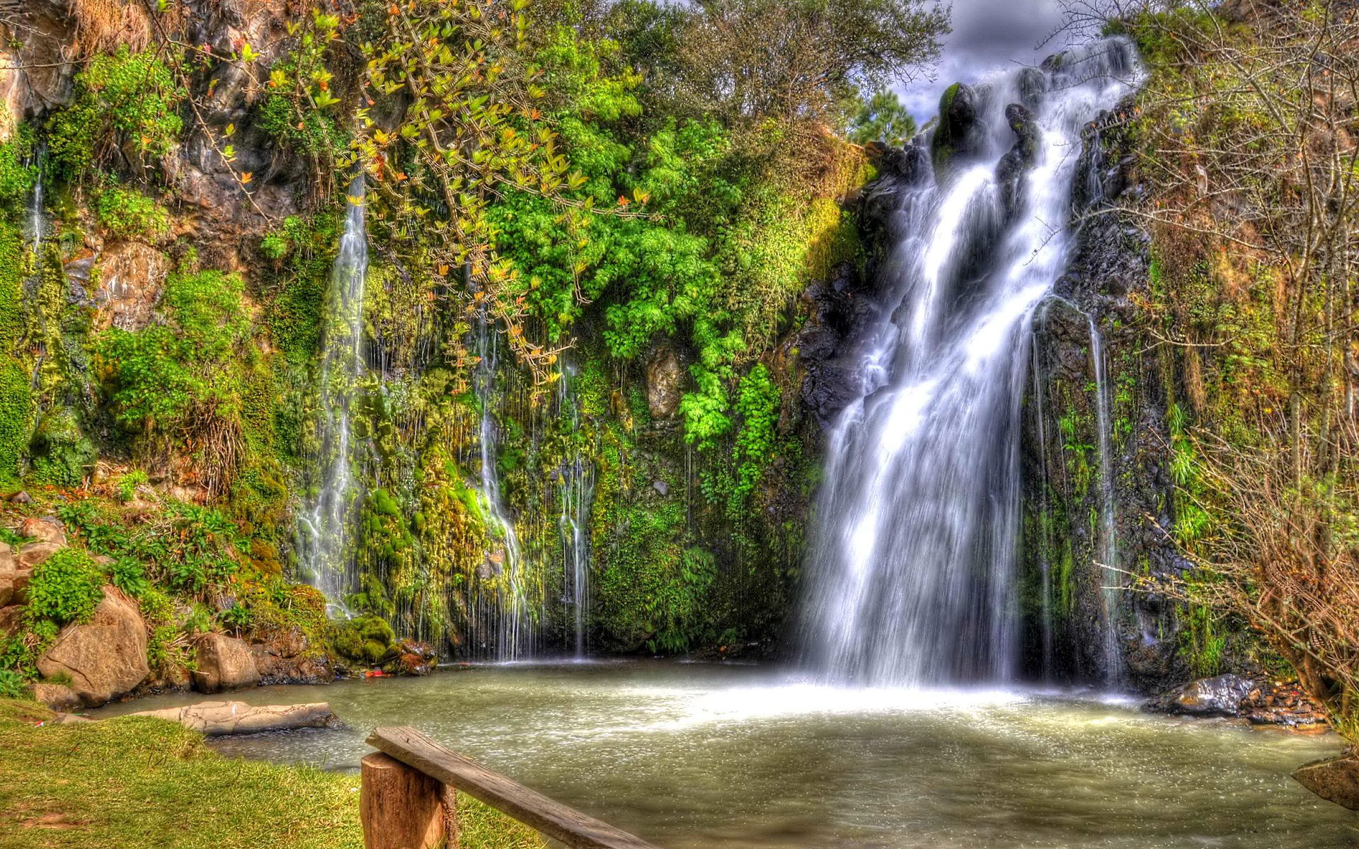Скачать картинку Hdr, Водопад, Водопады, Земля/природа в телефон бесплатно.