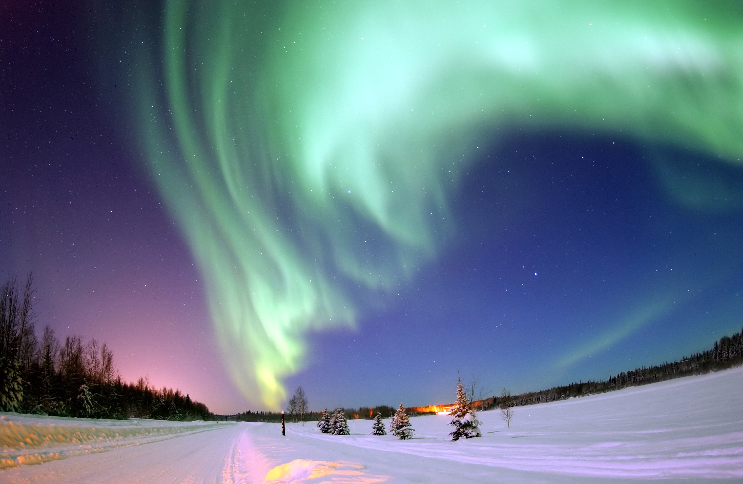 155202 descargar imagen invierno, cielo estrellado, aurora boreal, naturaleza, nieve, auroras boreales, aurora: fondos de pantalla y protectores de pantalla gratis
