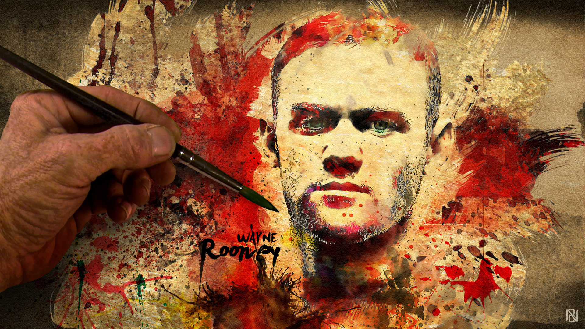 Téléchargez des papiers peints mobile Des Sports, Football, Wayne Rooney gratuitement.