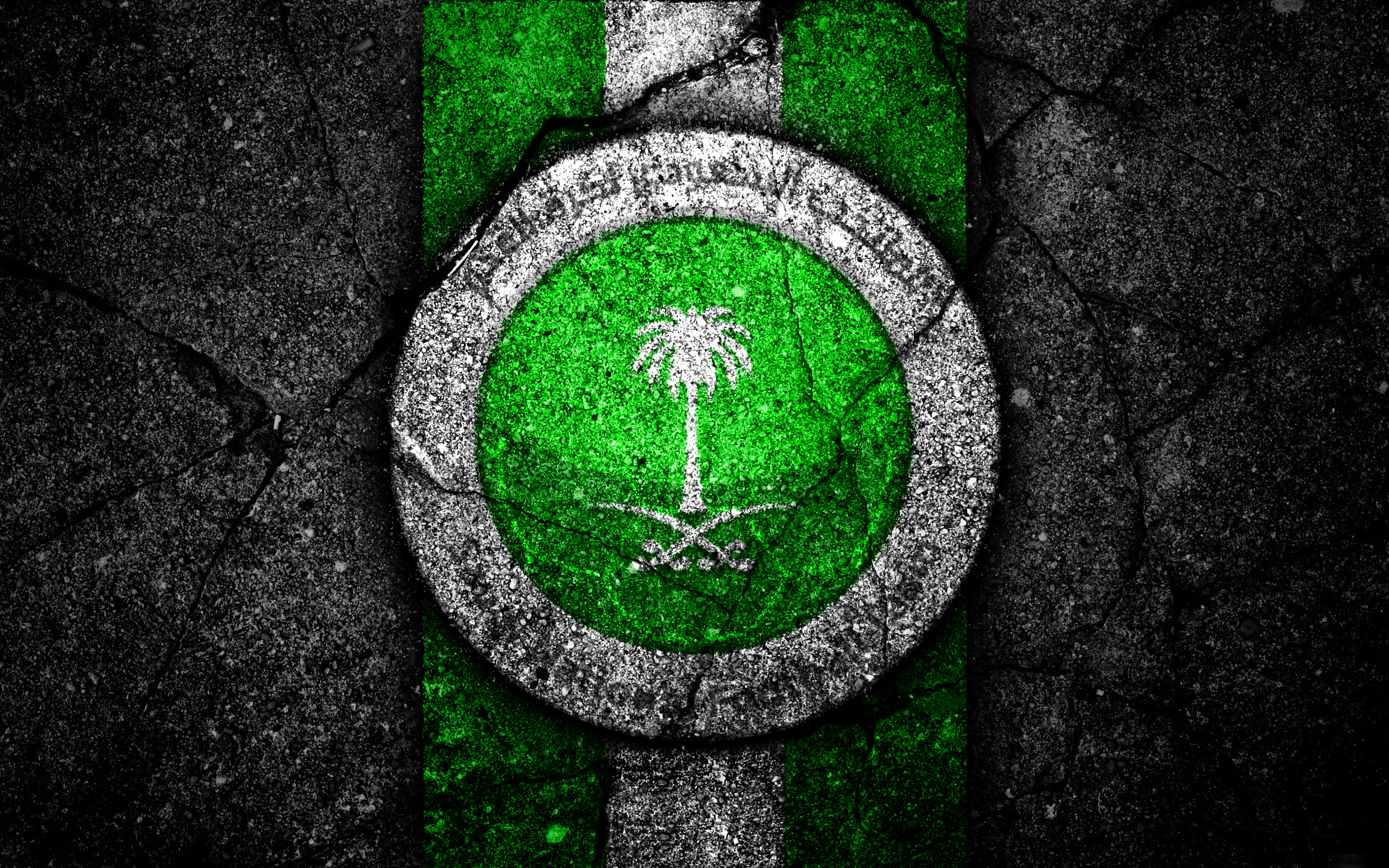 Laden Sie Fußballnationalmannschaft Von Saudi Arabien HD-Desktop-Hintergründe herunter