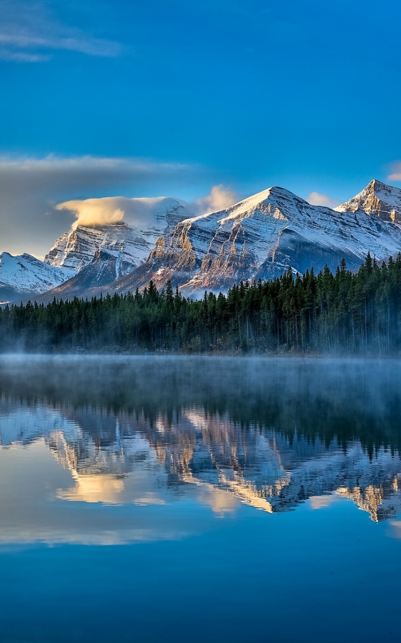 Descarga gratuita de fondo de pantalla para móvil de Naturaleza, Montaña, Lago, Nube, Tierra/naturaleza, Reflejo.