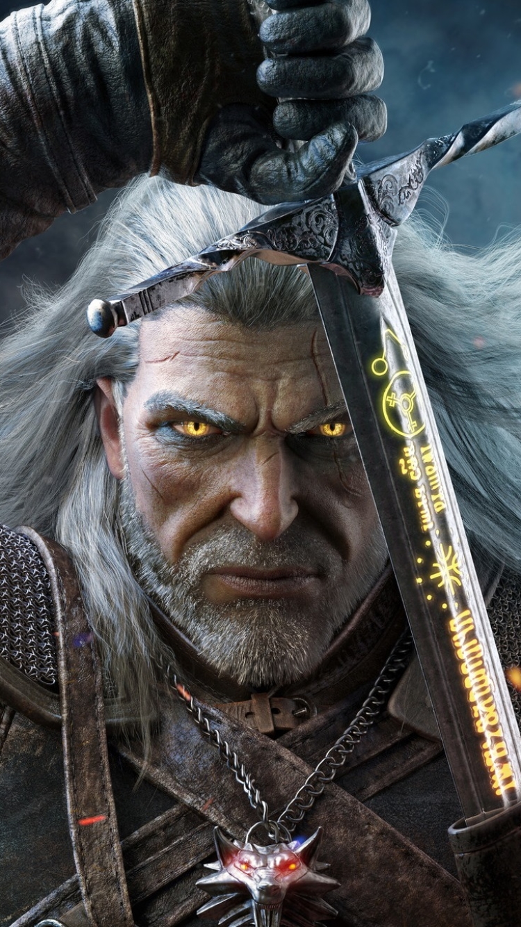 Download mobile wallpaper Warrior, Sword, Video Game, The Witcher, Geralt Of Rivia, The Witcher 3: Wild Hunt for free.