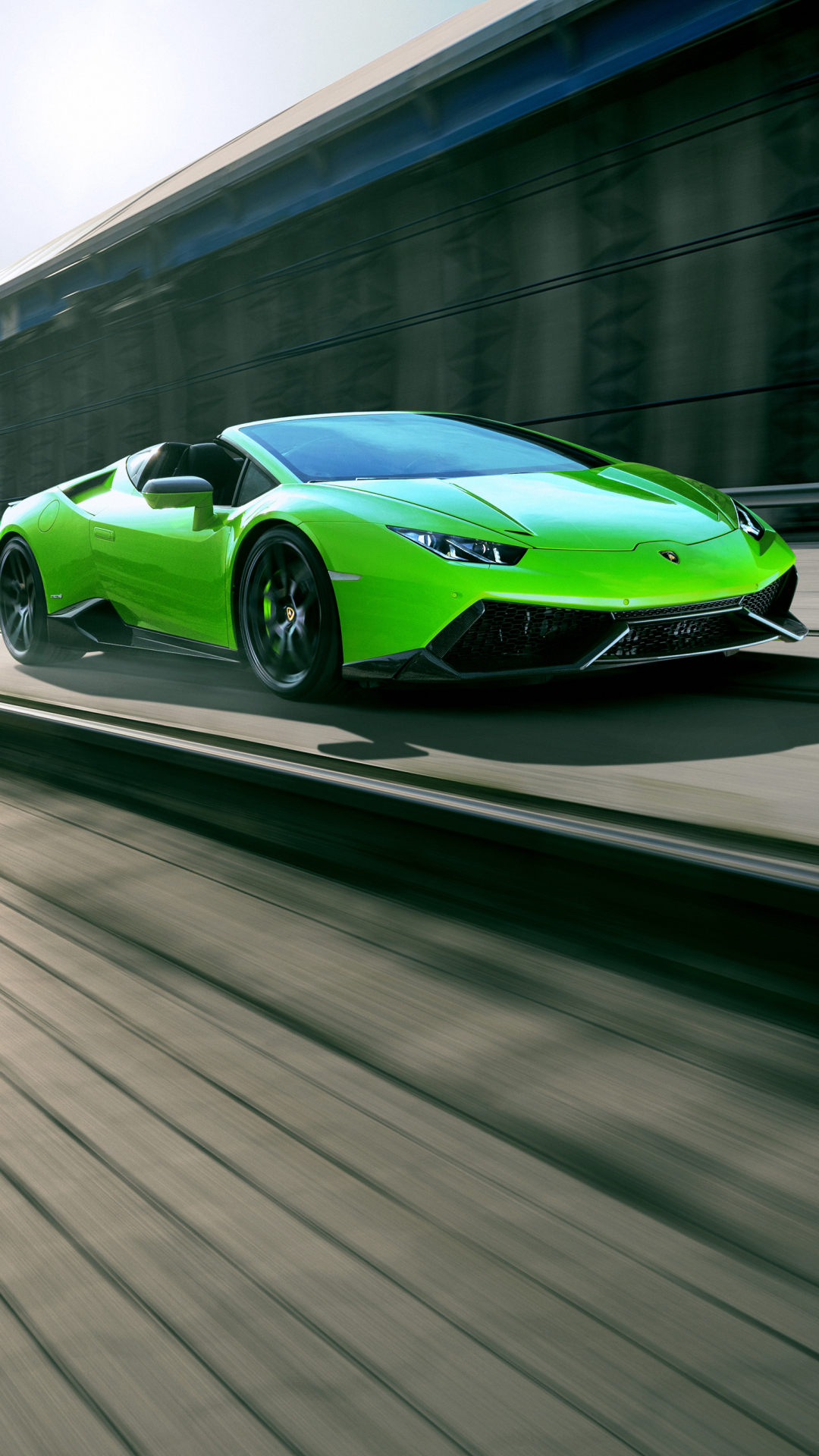 Скачати мобільні шпалери Ламборджіні, Автомобіль, Суперкар, Lamborghini Huracan, Транспортний Засіб, Транспортні Засоби, Зелений Автомобіль, Lamborghini Huracán безкоштовно.