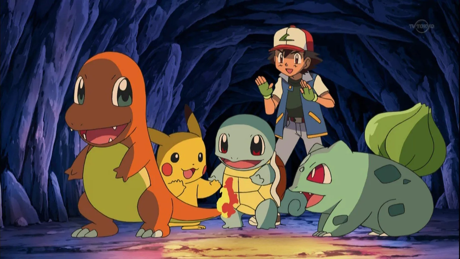 HDデスクトップ 壁紙: ポケットモンスター, ゼニガメ（ポケモン）, ピカチュウ, アニメ, アッシュケッチャム, フシギダネ（ポケモン ...