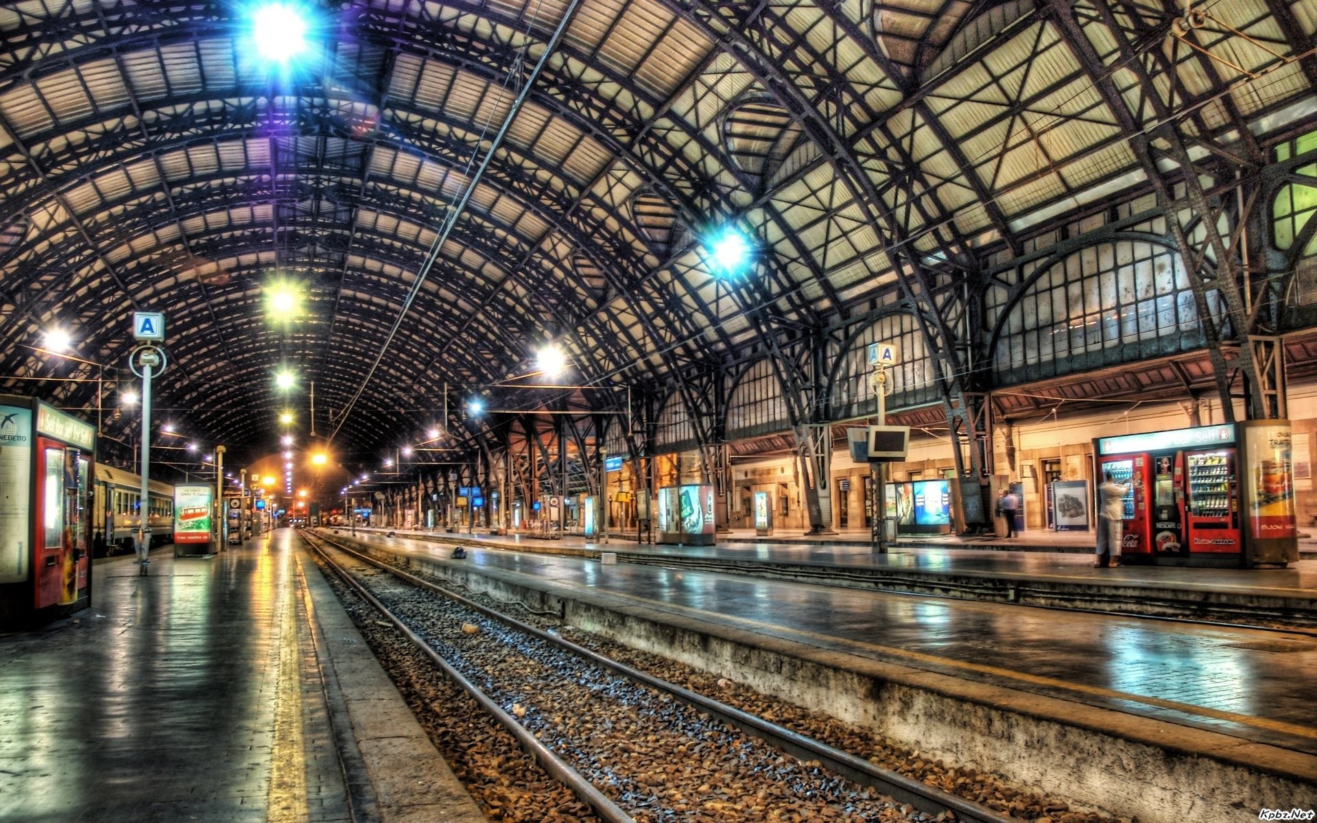photography, hdr, train station