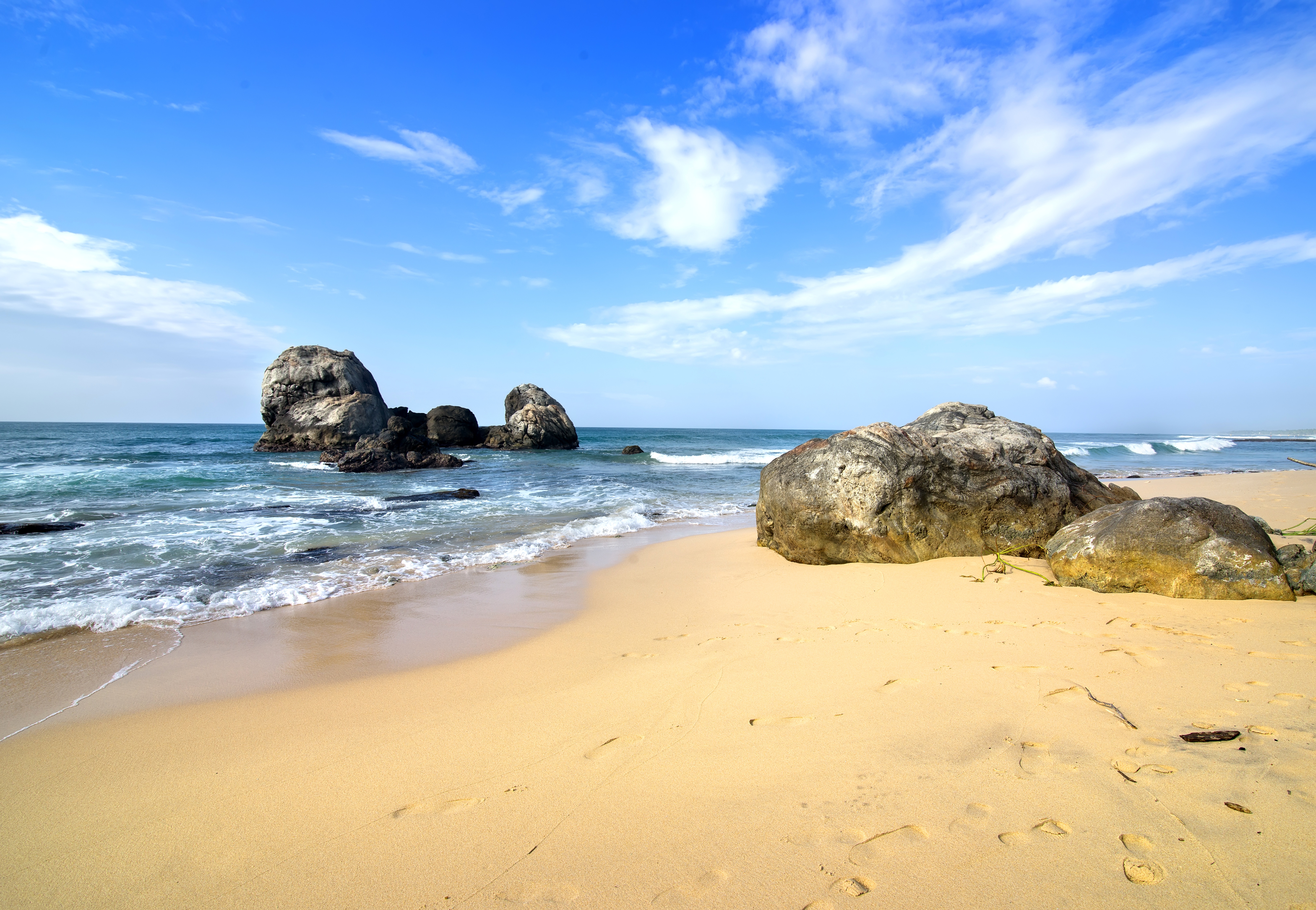 Free download wallpaper Nature, Sky, Beach, Sand, Horizon, Ocean, Earth on your PC desktop