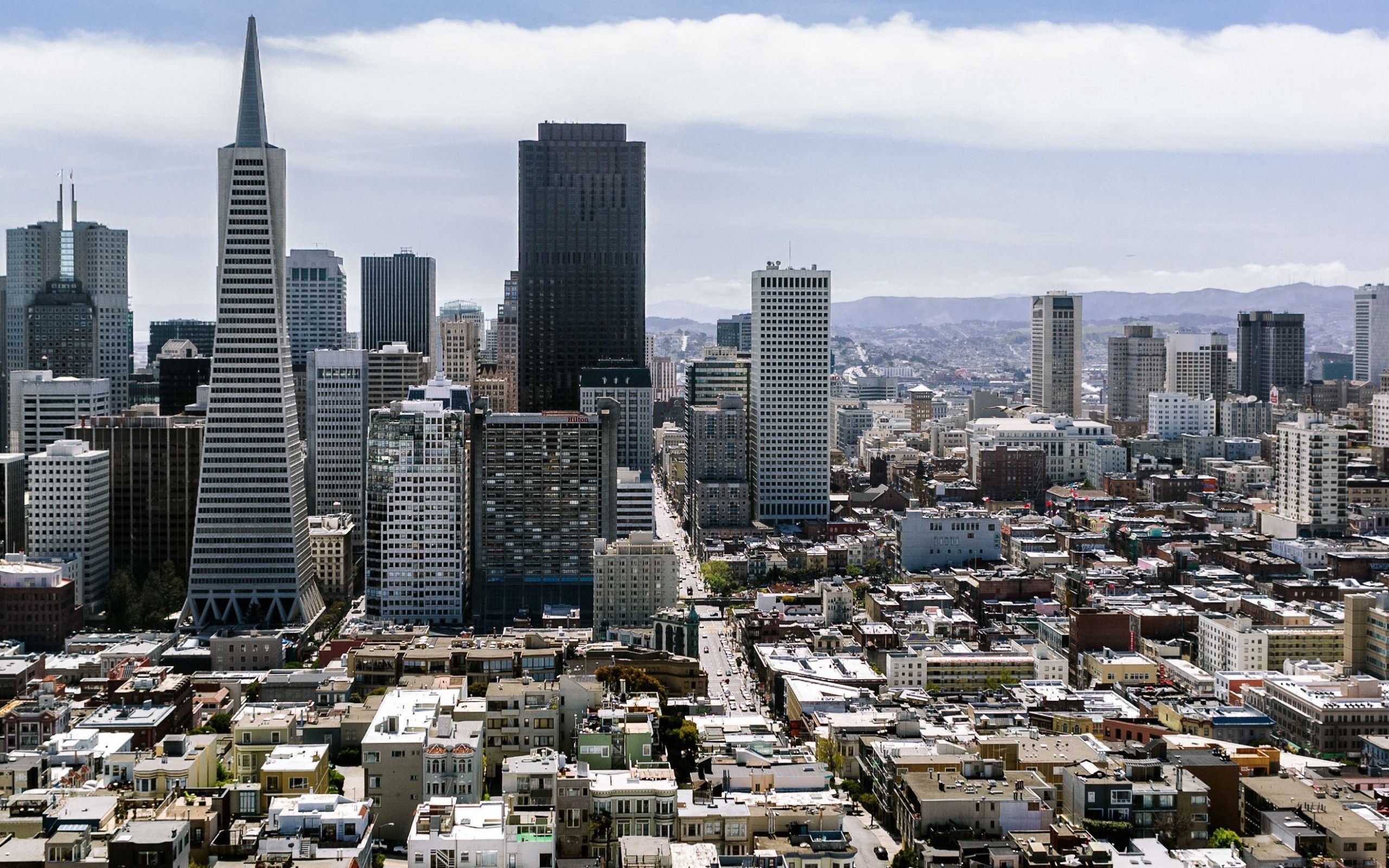Descarga gratuita de fondo de pantalla para móvil de Rascacielos, Vista Desde Arriba, Panorama, San Francisco, Ciudades.