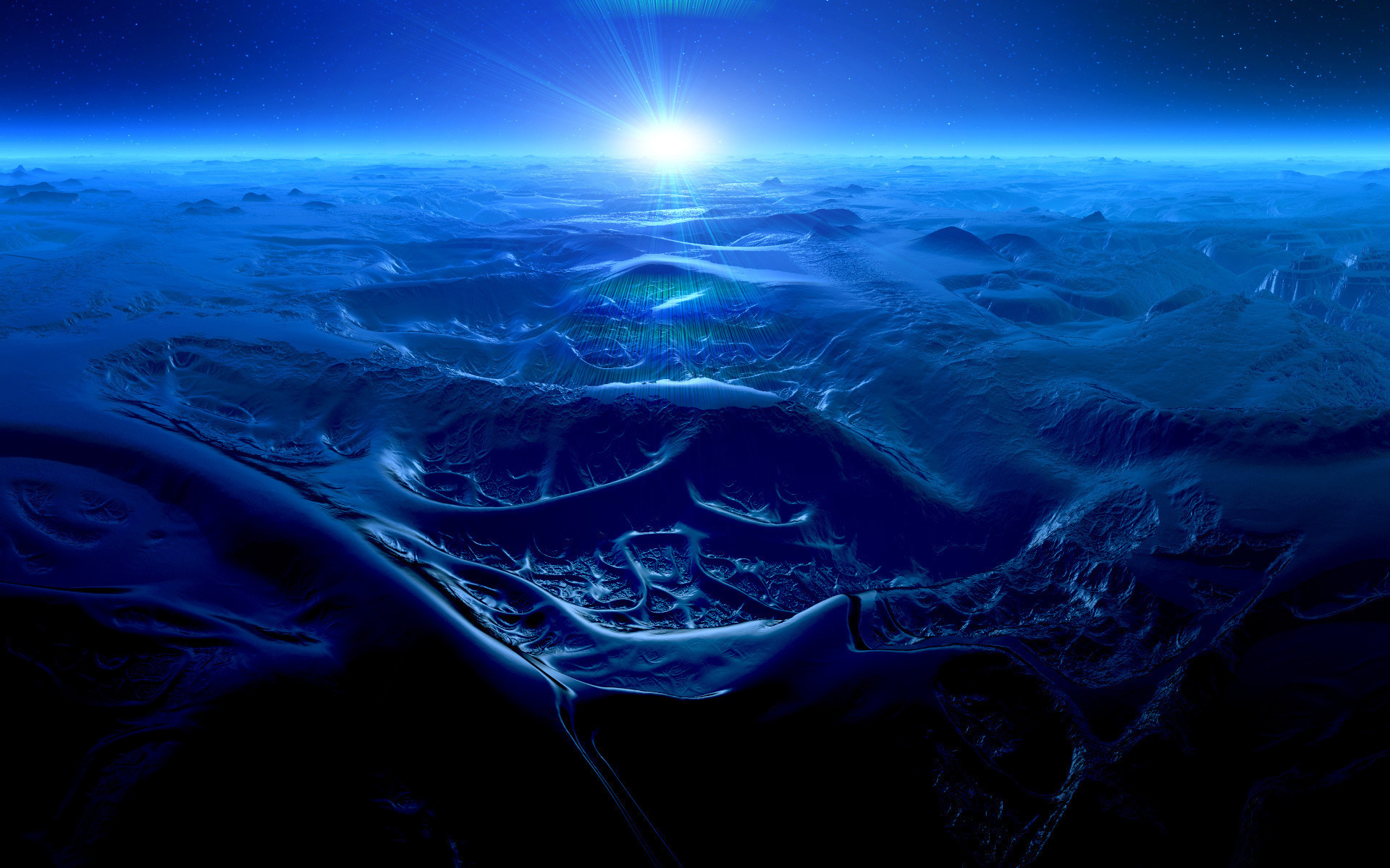 Handy-Wallpaper Landschaft, Science Fiction kostenlos herunterladen.