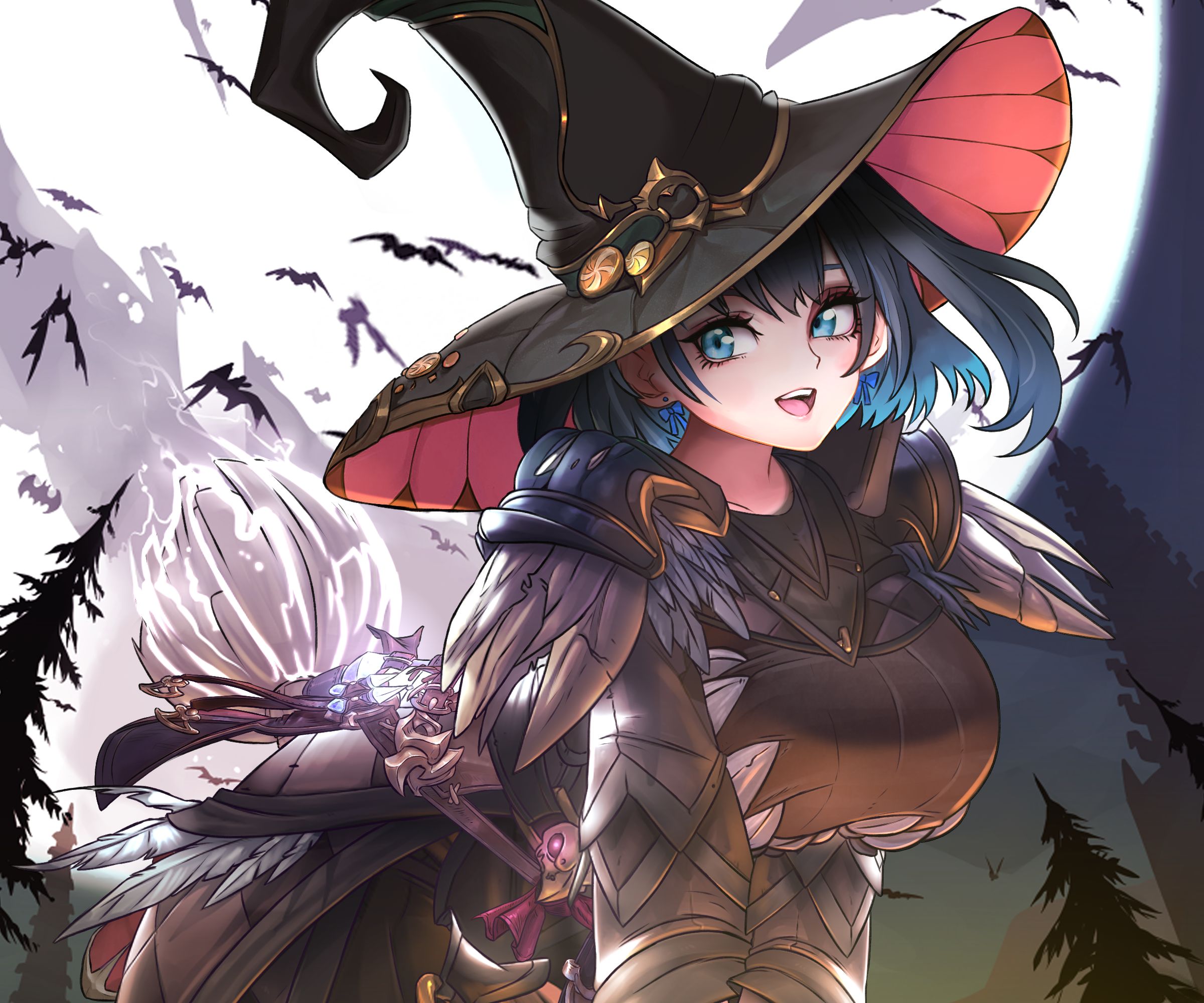 Free download wallpaper Anime, Witch Hat, Virtual Youtuber, Hololive, Ouro Kronii on your PC desktop