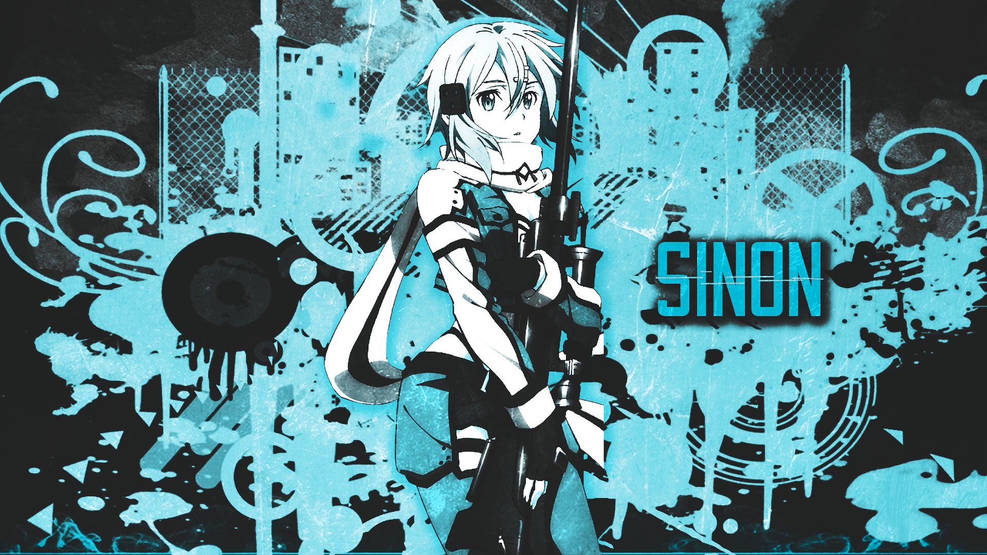 Laden Sie das Animes, Sword Art Online, Schwertkunst Online Ii, Sinon (Schwertkunst Online), Shino Asada-Bild kostenlos auf Ihren PC-Desktop herunter