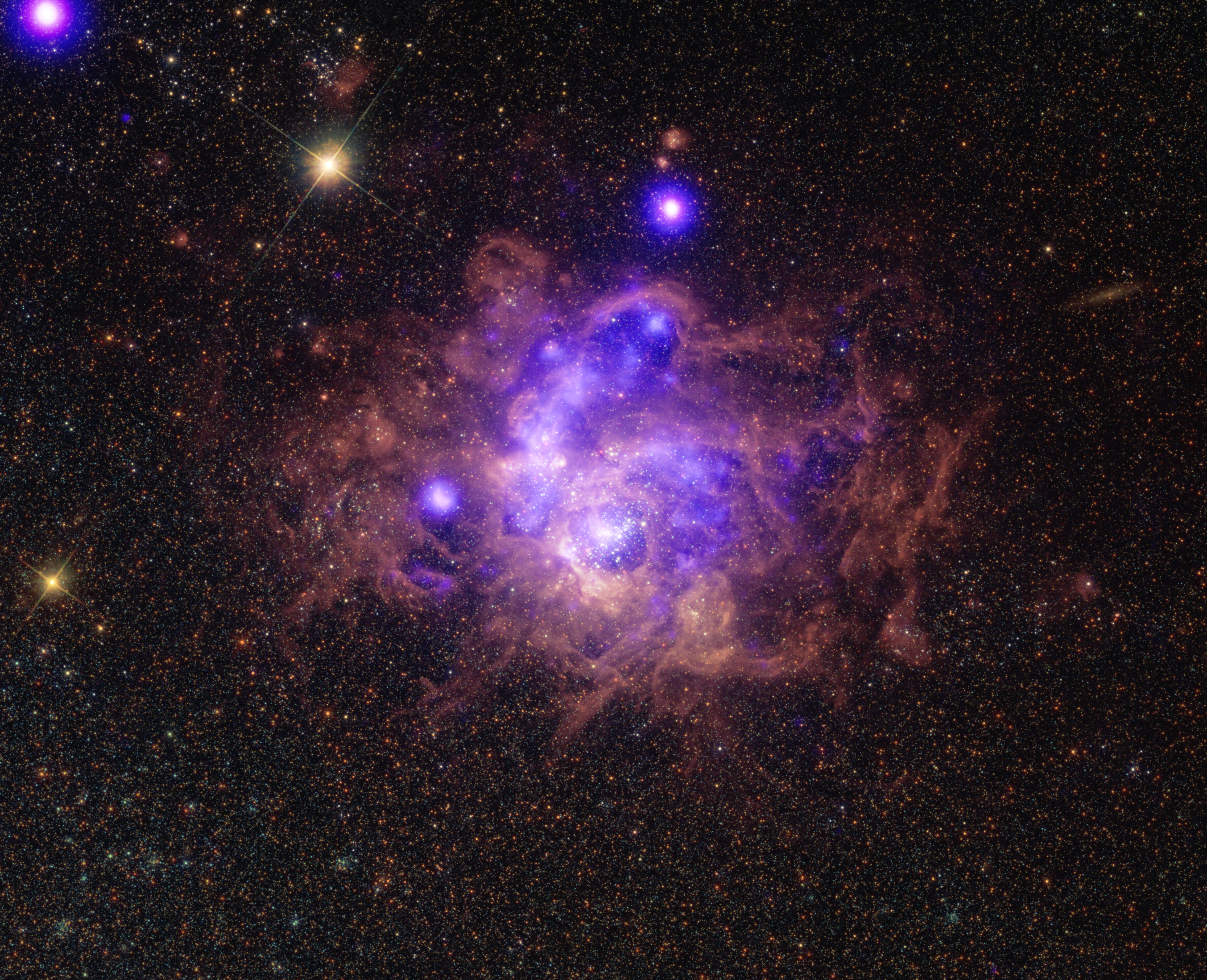 Download mobile wallpaper Glow, Stars, Nebula, Universe for free.