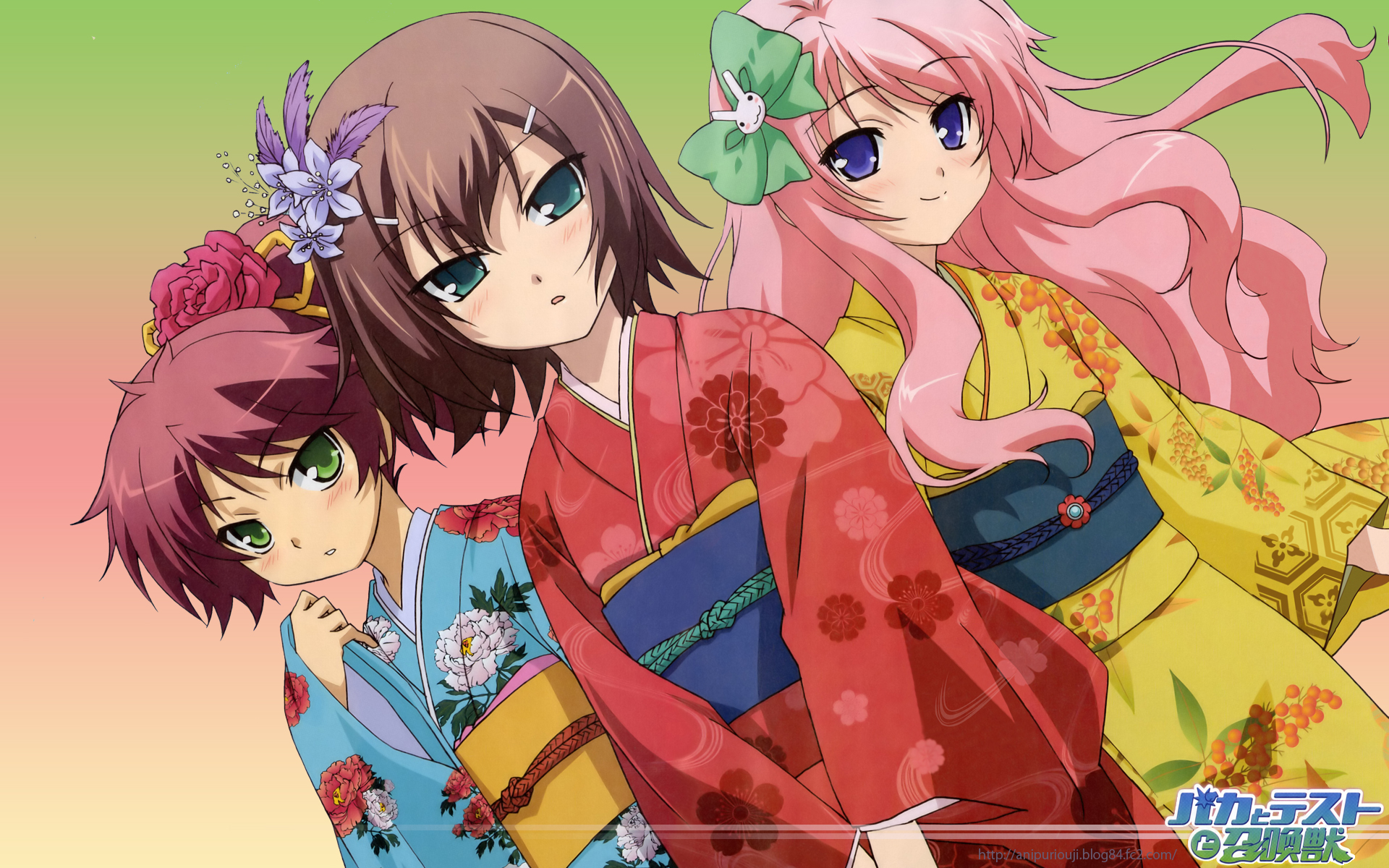 229333 Hintergrundbild herunterladen animes, baka to test to shōkanjū - Bildschirmschoner und Bilder kostenlos