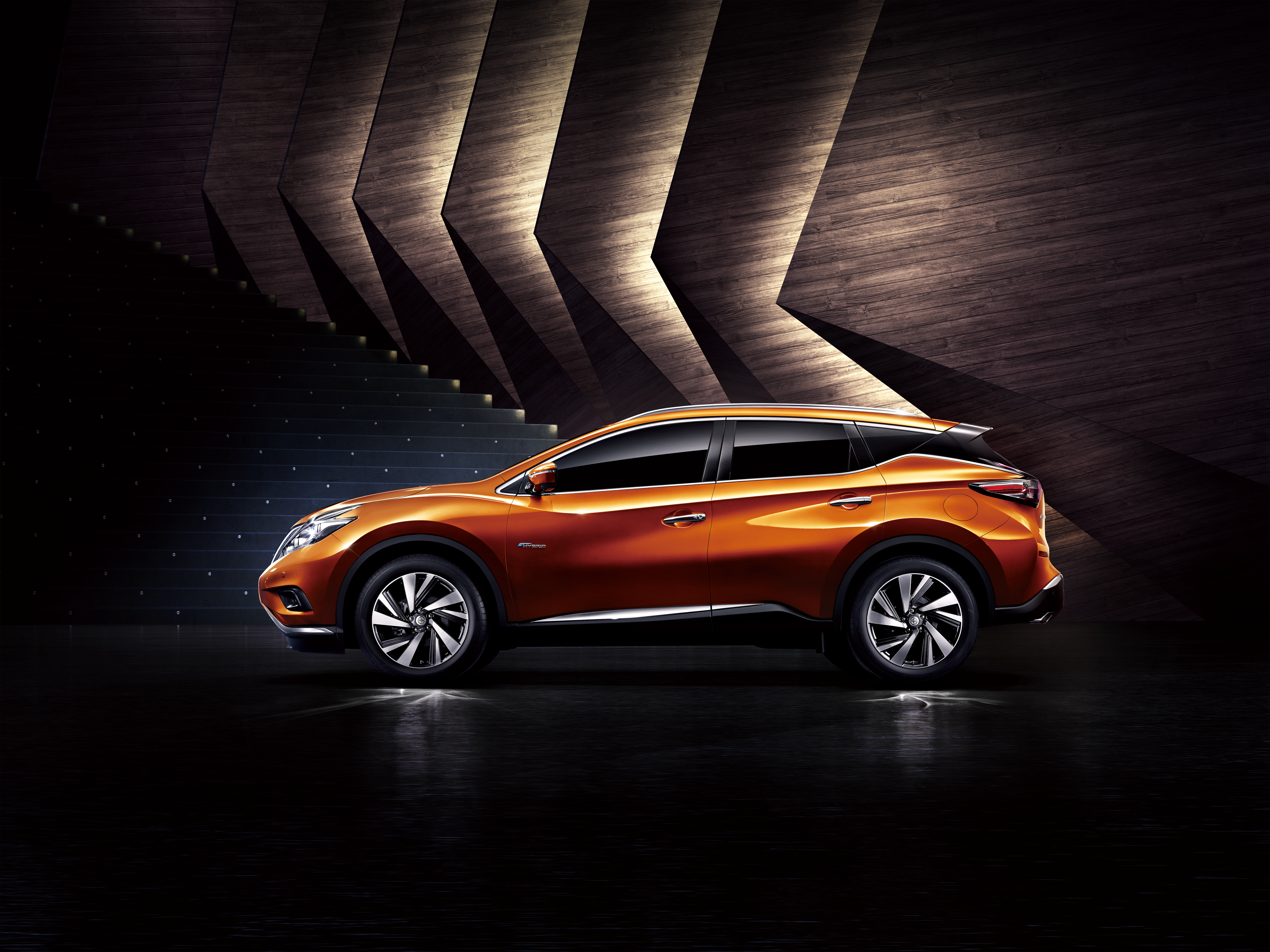 Download mobile wallpaper Nissan, Car, Suv, Nissan Murano, Vehicles, Orange Car for free.