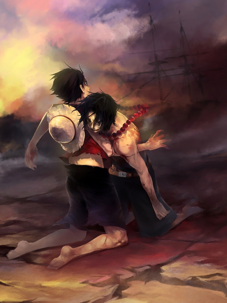 Download mobile wallpaper Anime, Portgas D Ace, One Piece, Monkey D Luffy for free.