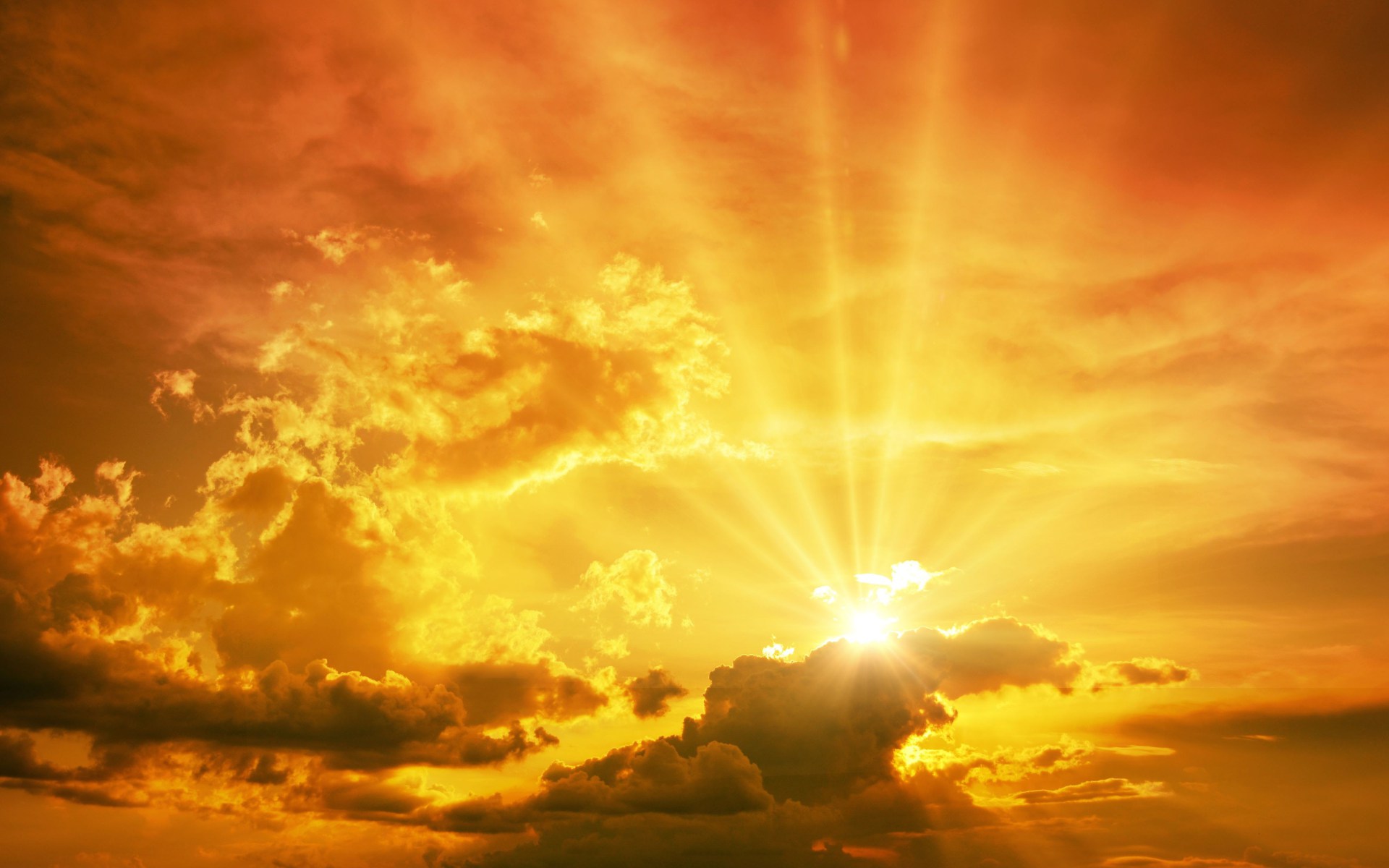Download mobile wallpaper Sunset, Sky, Sun, Sunrise, Earth, Cloud, Sunbeam for free.
