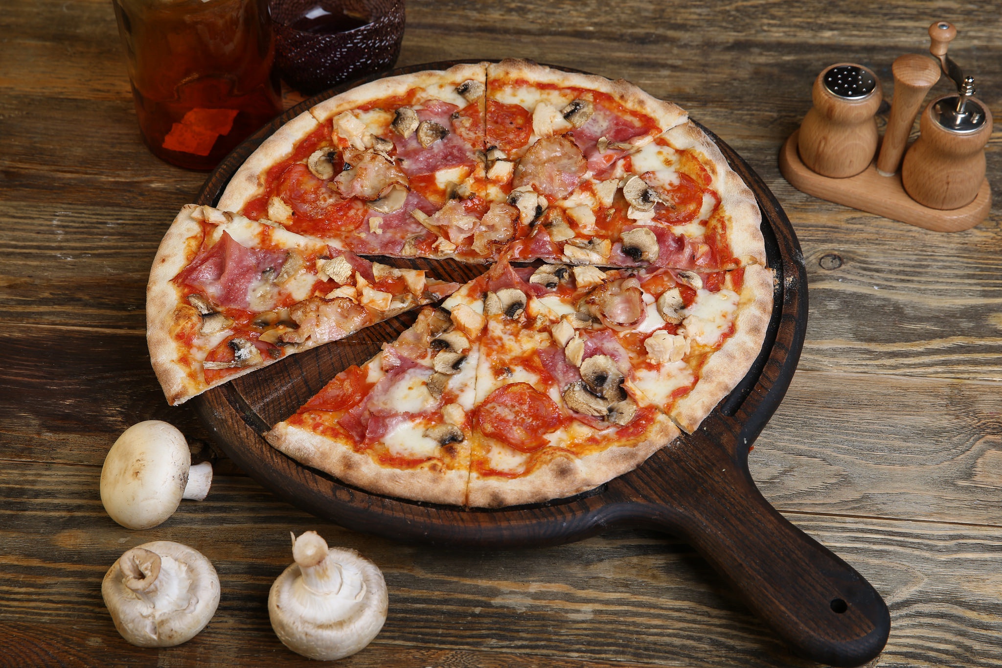 Téléchargez gratuitement l'image Nourriture, Pizza, Champignon, Nature Morte sur le bureau de votre PC