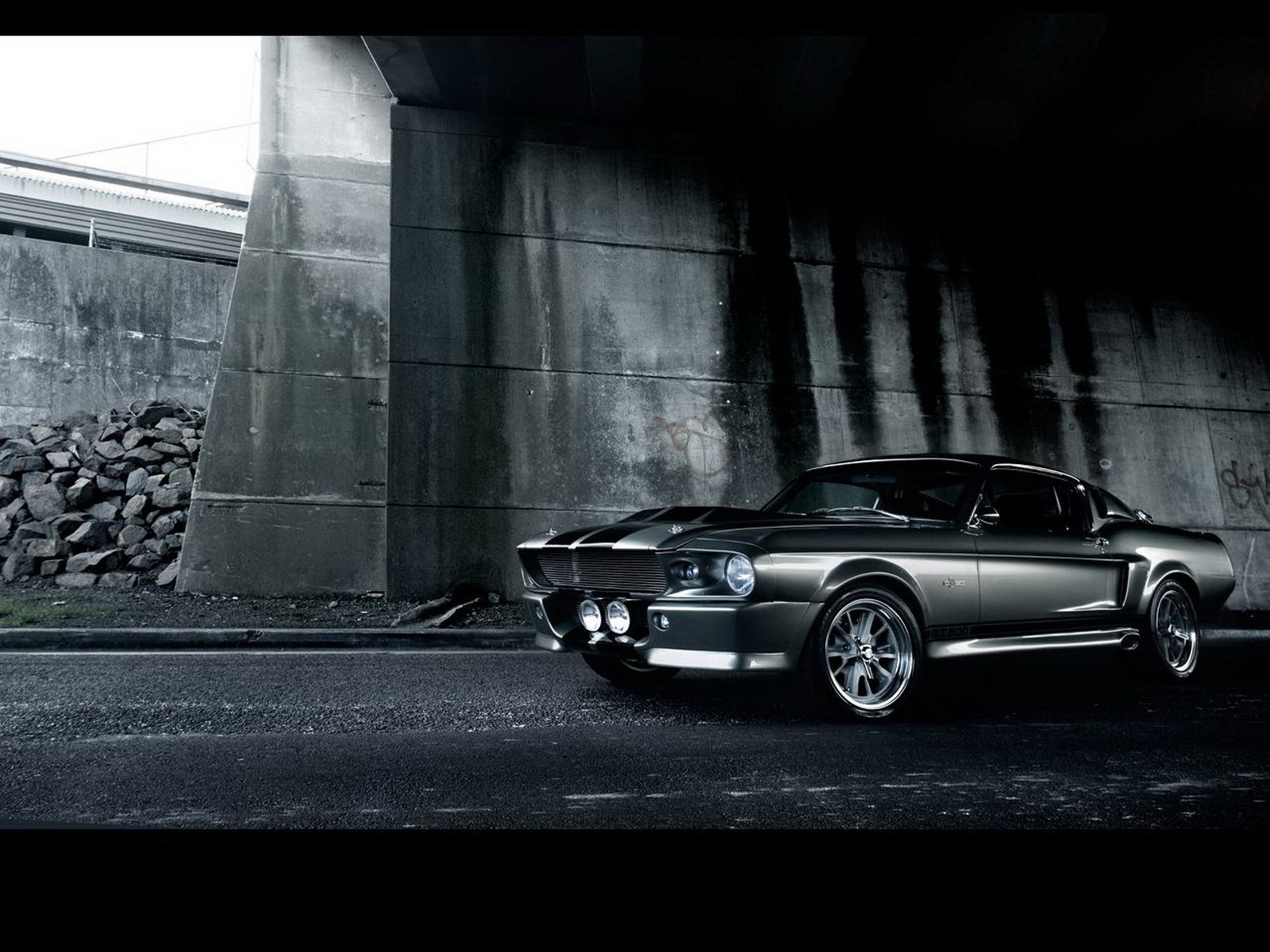 ford, mustang, transport, auto, art photo, black