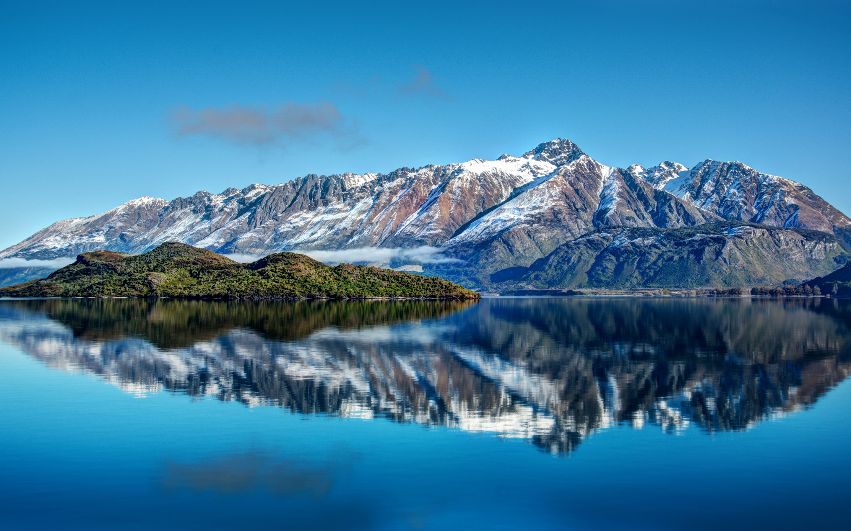 earth, crater lake, mountain, nature, reflection, water