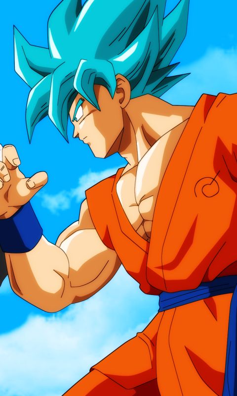 Baixar papel de parede para celular de Anime, Esfera Do Dragão, Goku, Vegeta (Dragon Ball), Dragon Ball Super, Super Saiyajin Azul gratuito.