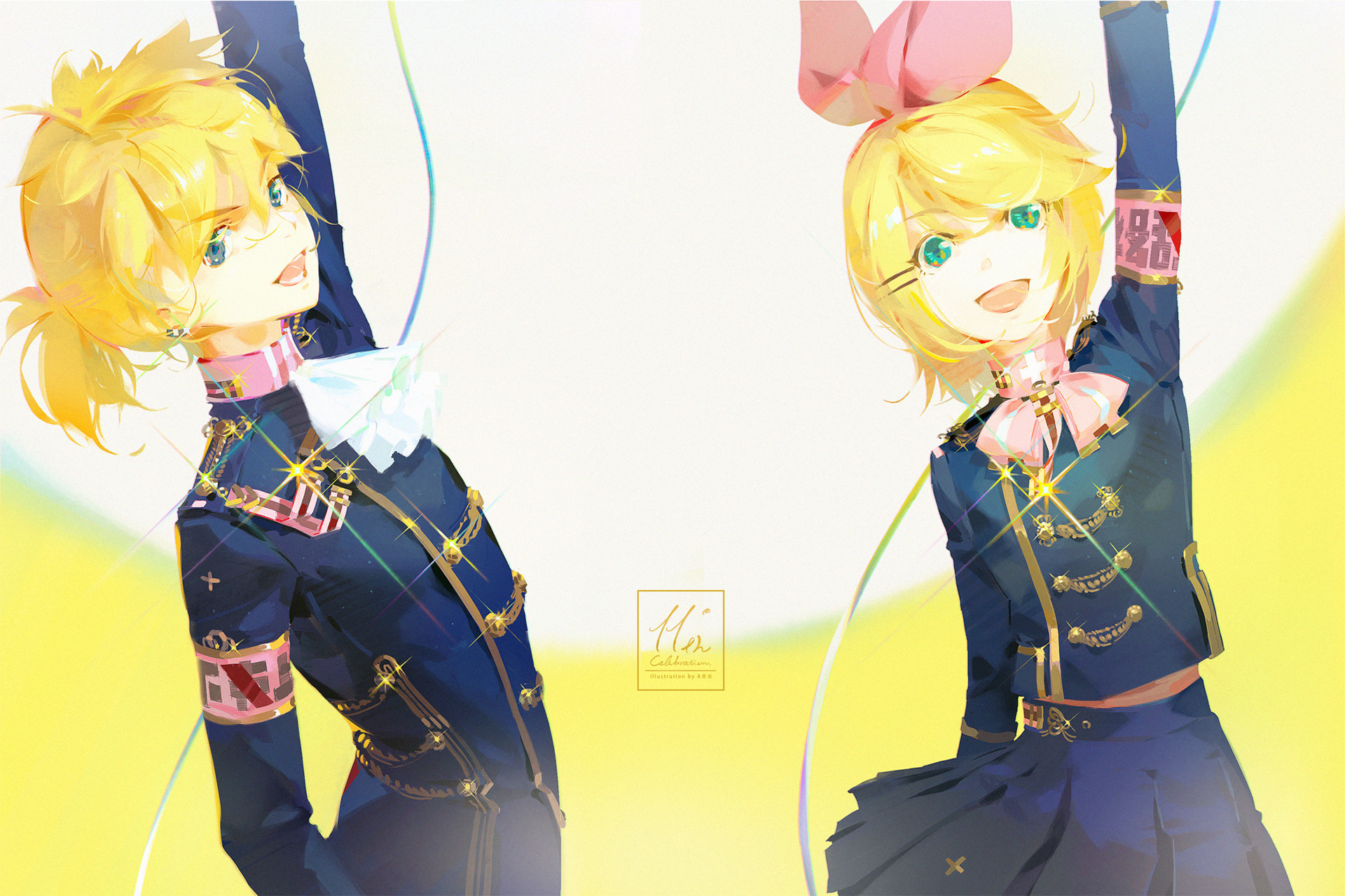 Free download wallpaper Anime, Vocaloid, Rin Kagamine, Len Kagamine on your PC desktop