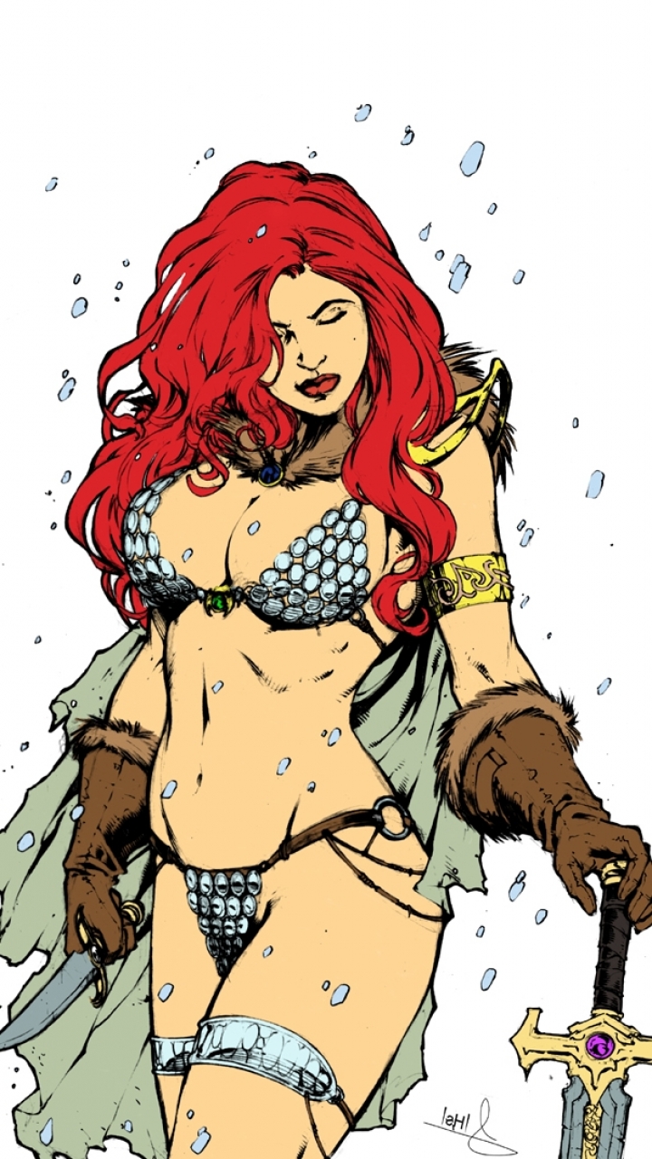 Handy-Wallpaper Comics, Red Sonja kostenlos herunterladen.