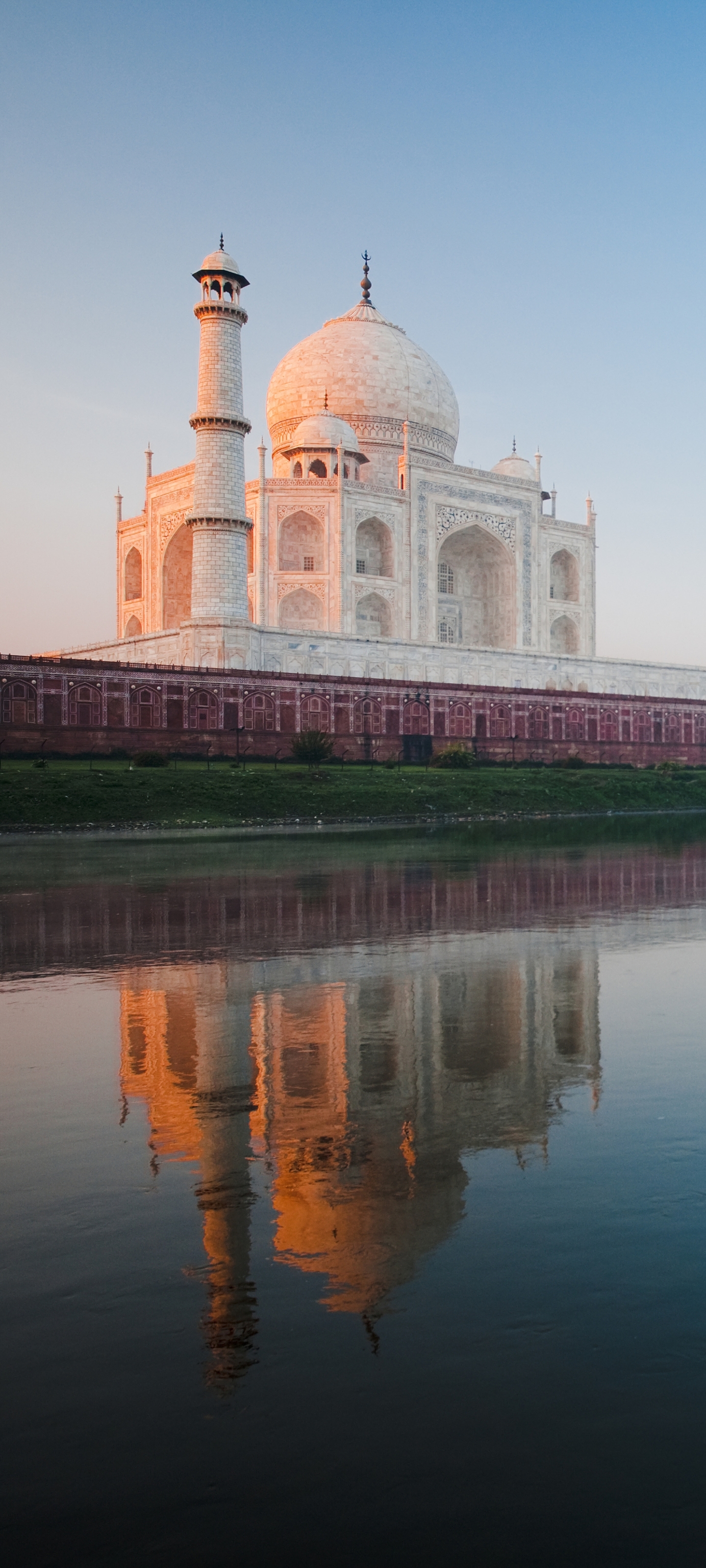 Laden Sie das Wasser, Taj Mahal, Gebäude, Monument, Kuppel, Indien, Agra, Monumente, Menschengemacht, Spiegelung, Betrachtung-Bild kostenlos auf Ihren PC-Desktop herunter