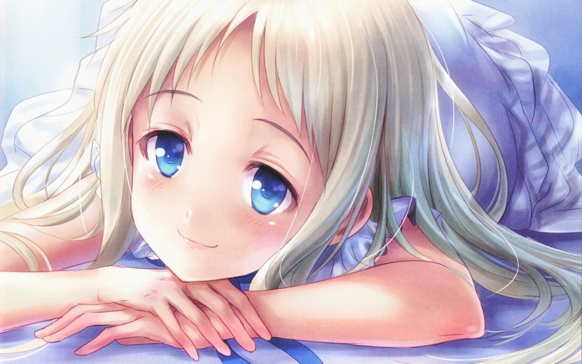 Free download wallpaper Anime, Blonde, Meiko Honma, Anohana on your PC desktop