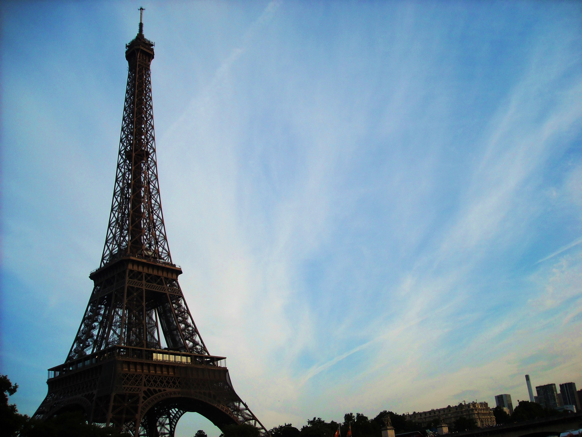 Завантажити шпалери безкоштовно Париж, Ейфелева Вежа, Пам'ятники, Створено Людиною картинка на робочий стіл ПК