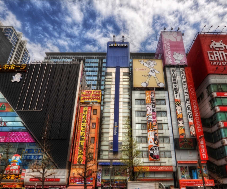 Téléchargez des papiers peints mobile Villes, Imeuble, Bâtiment, Hdr, Tokyo, Construction Humaine, Imagerie À Grande Gamme Dynamique gratuitement.