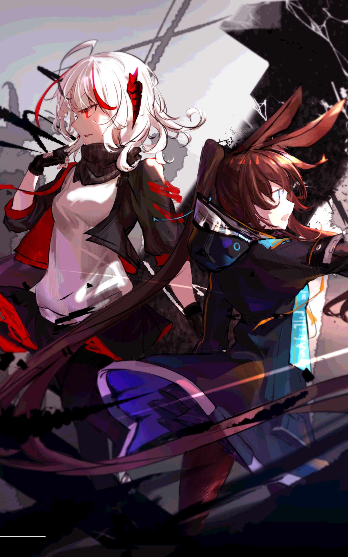 Download mobile wallpaper Video Game, Arknights, Amiya (Arknights), W (Arknights) for free.