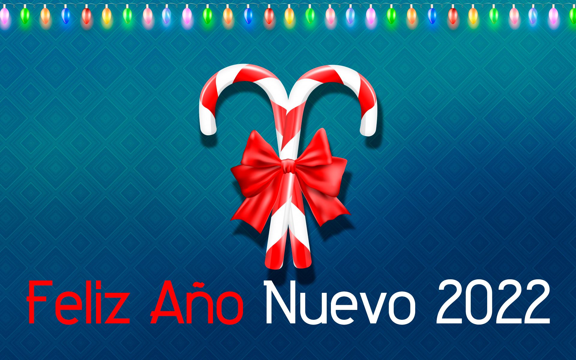 Download mobile wallpaper Holiday, Candy Cane, Happy New Year, New Year 2022 for free.