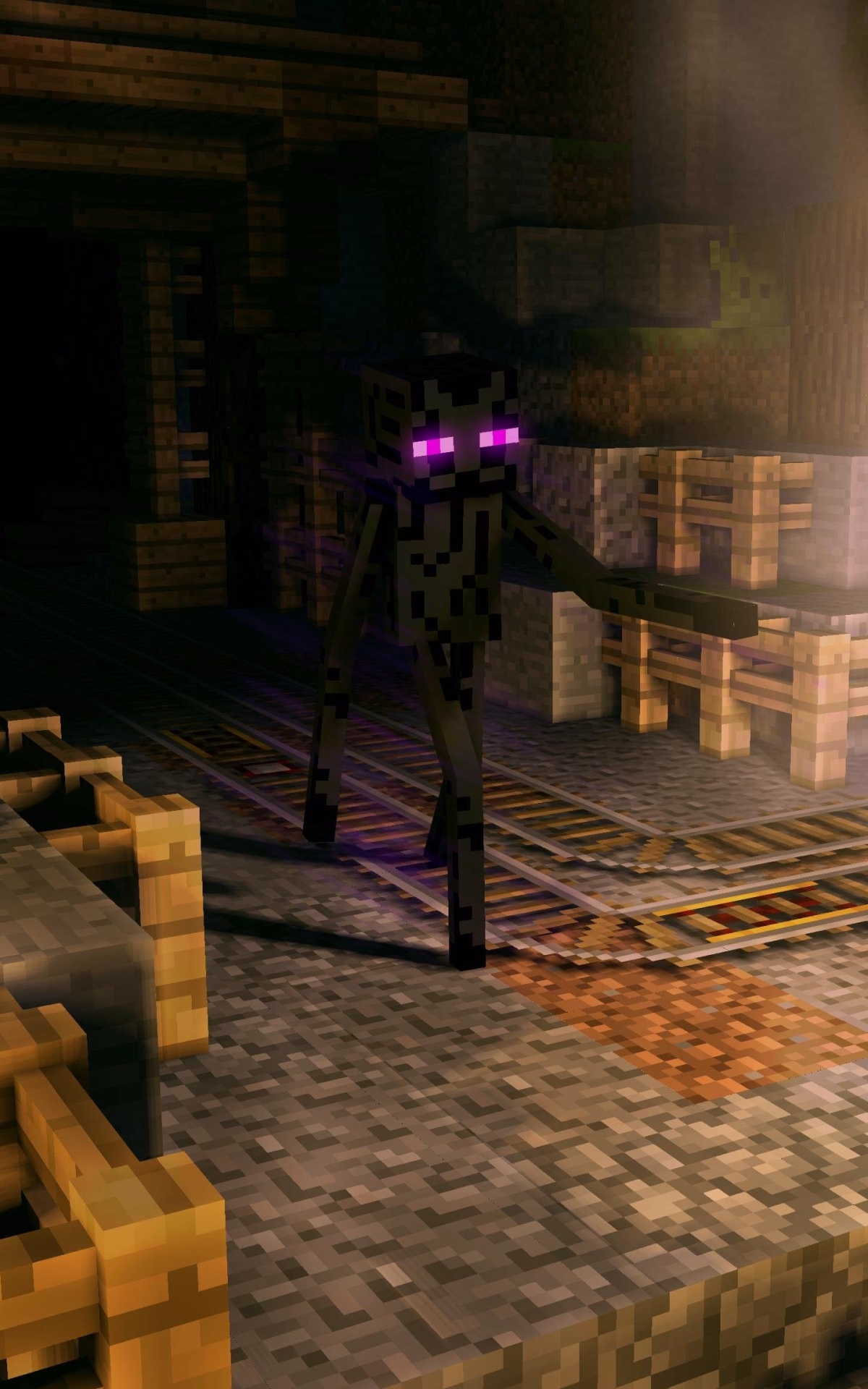 enderman, video game, minecraft cell phone wallpapers
