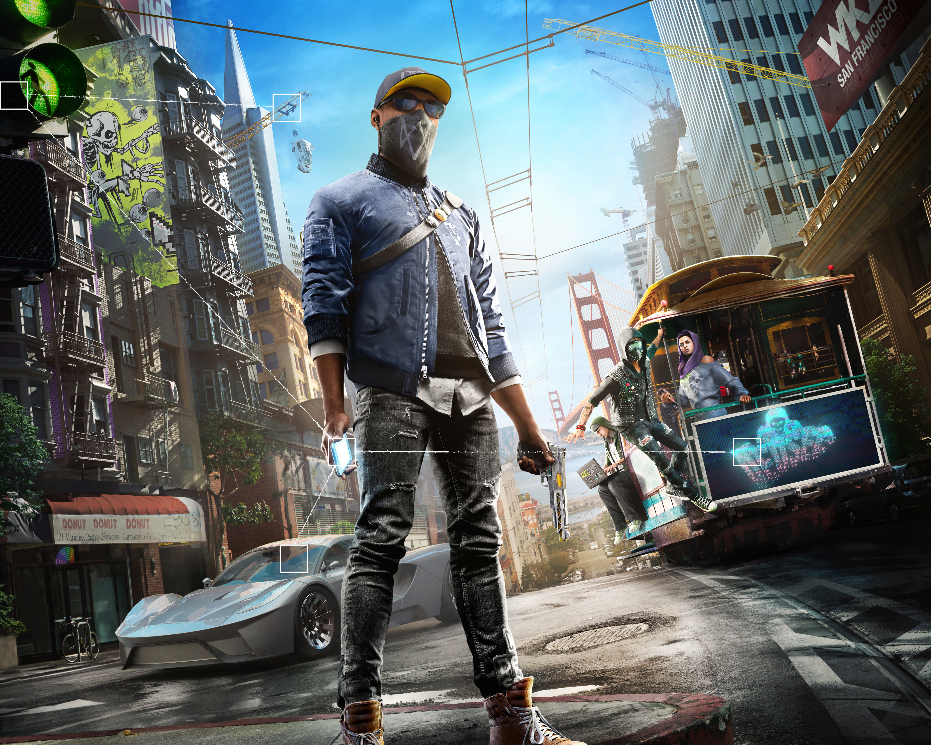 Download mobile wallpaper Watch Dogs, San Francisco, Video Game, Watch Dogs 2, Marcus Holloway for free.