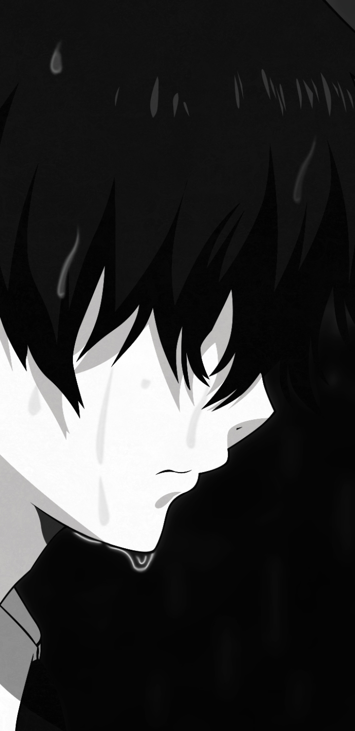 Download mobile wallpaper Anime, Rain, Close Up, Sad, Black Hair, Blue Exorcist, Rin Okumura, Ao No Exorcist for free.
