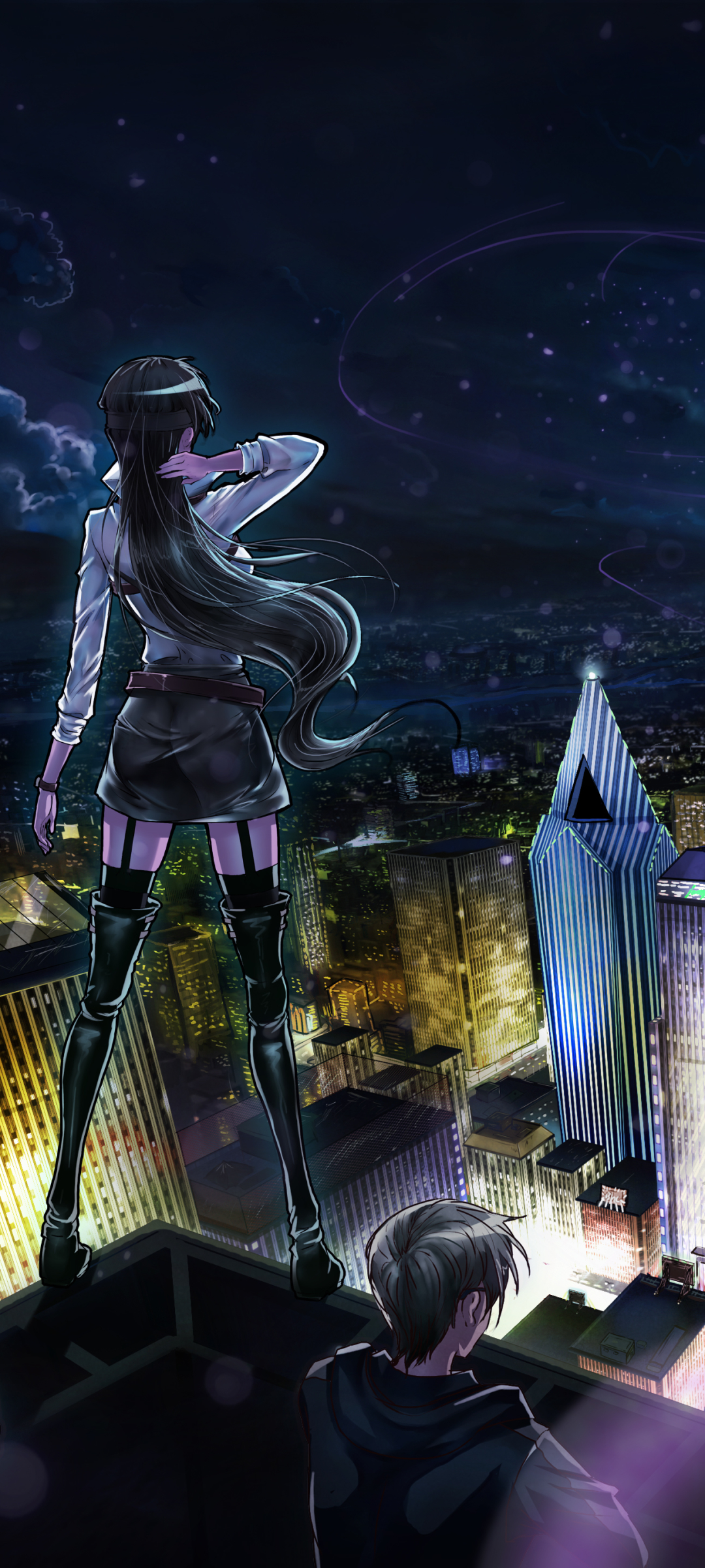 Download mobile wallpaper Anime, City for free.